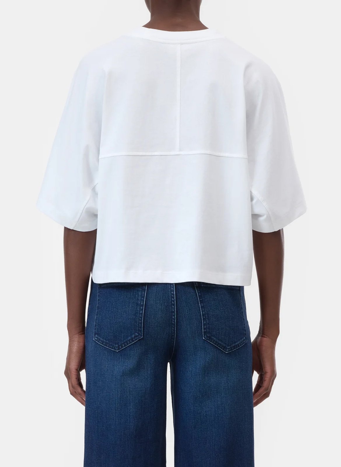 Tee-shirt col rond en coton bio CLOSED Blanc