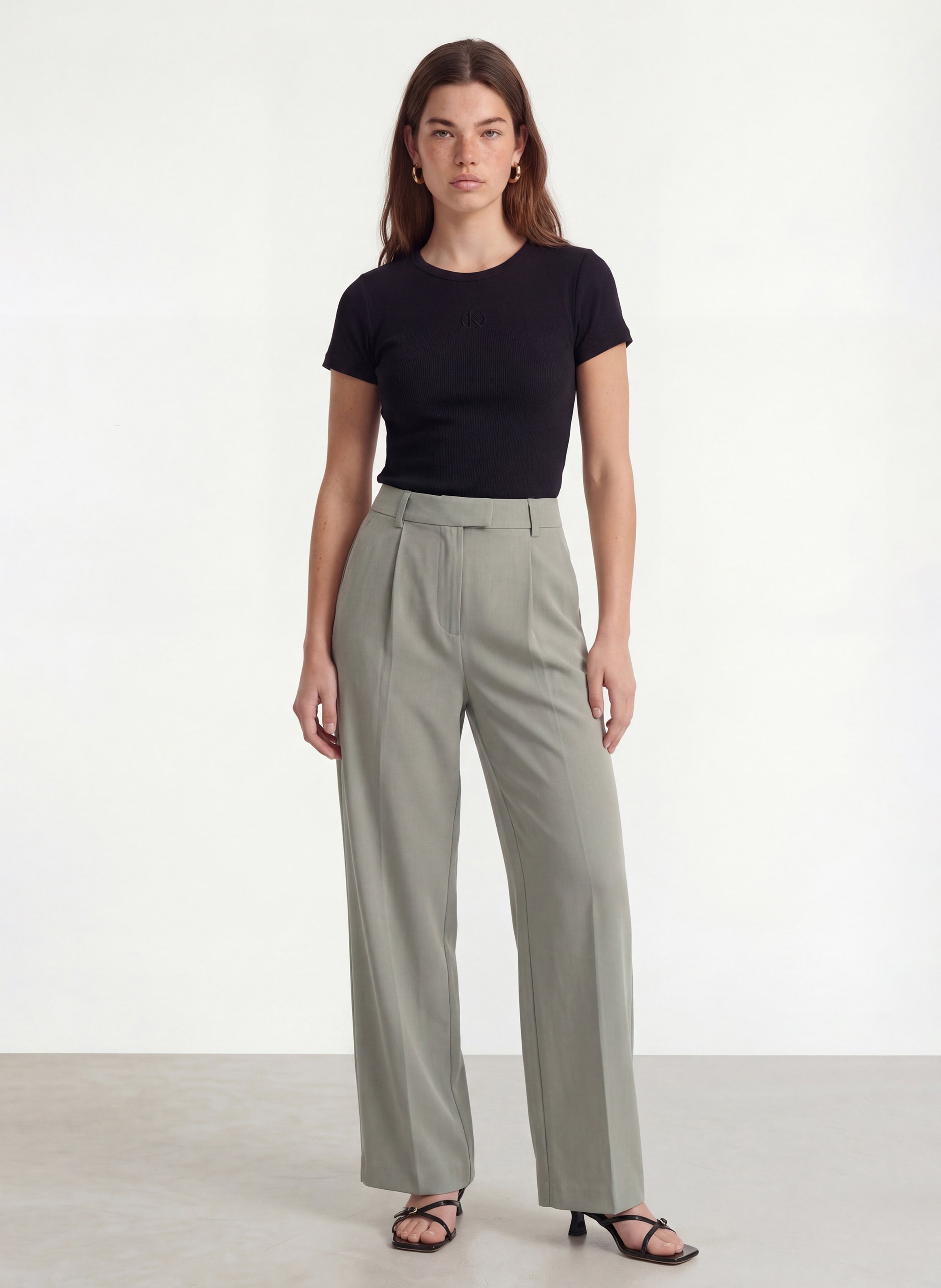 Ribbed slim-fit T-shirt KOOKAI Black