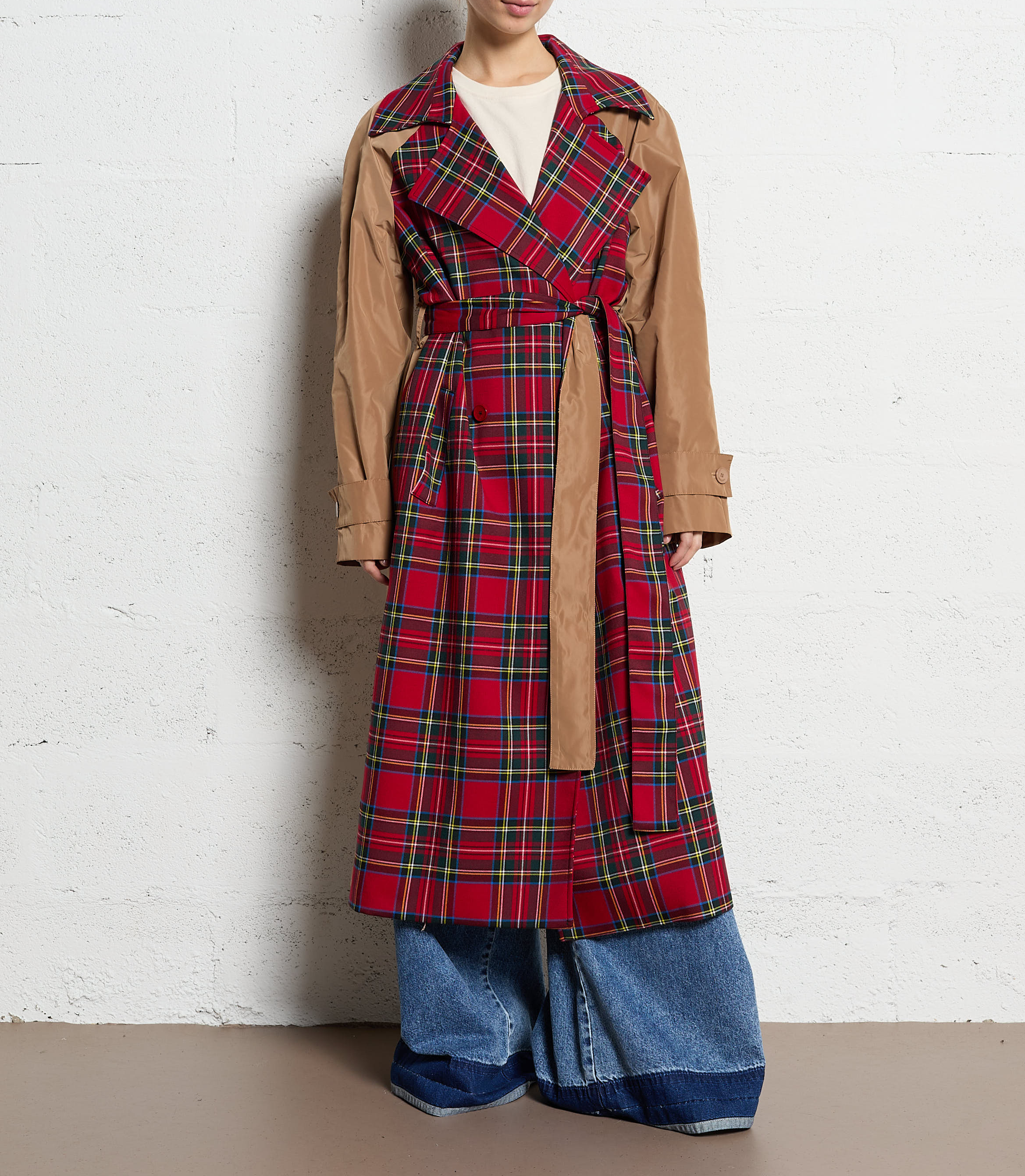 Trench coat with tailored collar IMPERIAL Multicolored