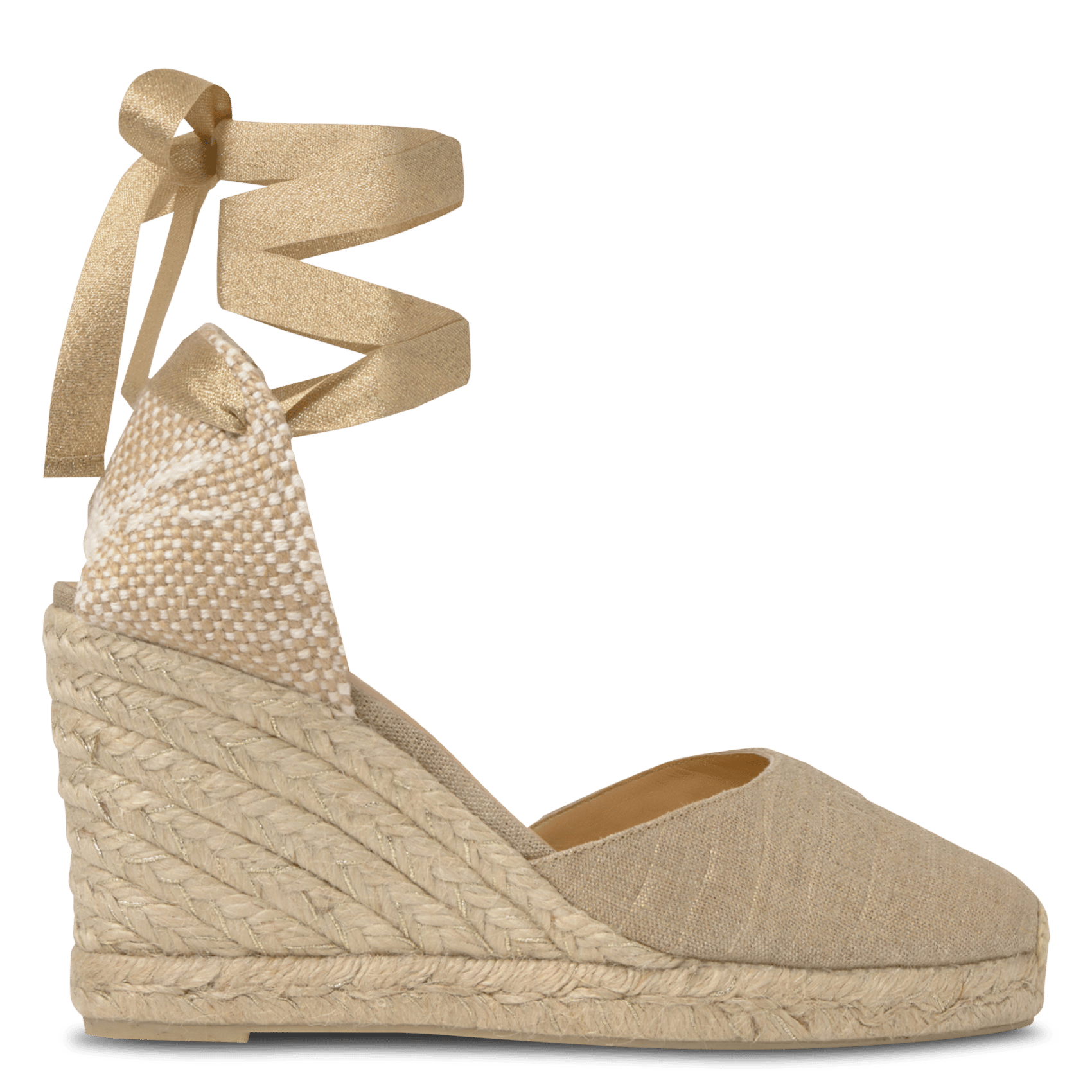 Cotton strap espadrilles CASTANER Golden