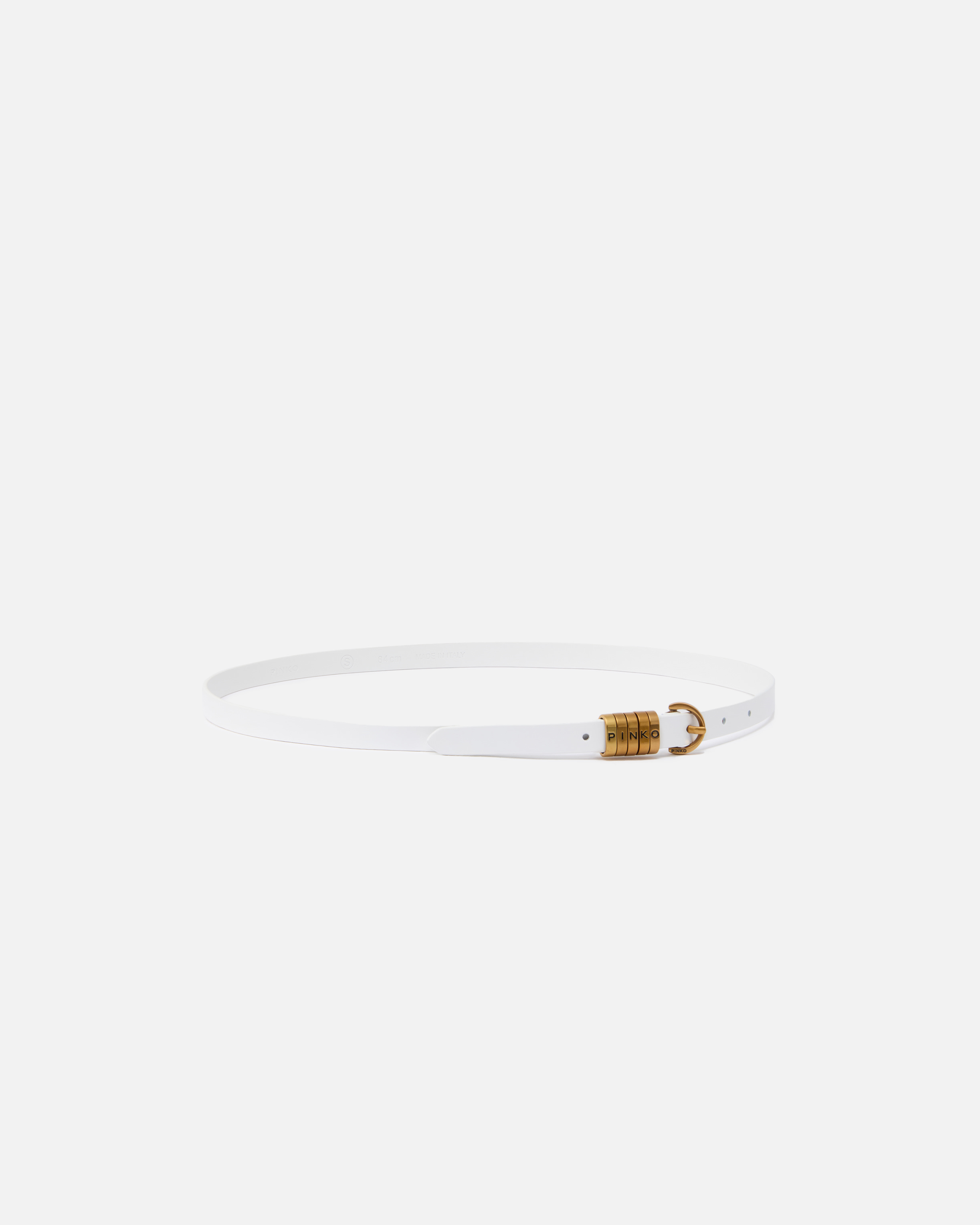Ceinture avec logo pinko 1,2 cm Blanc