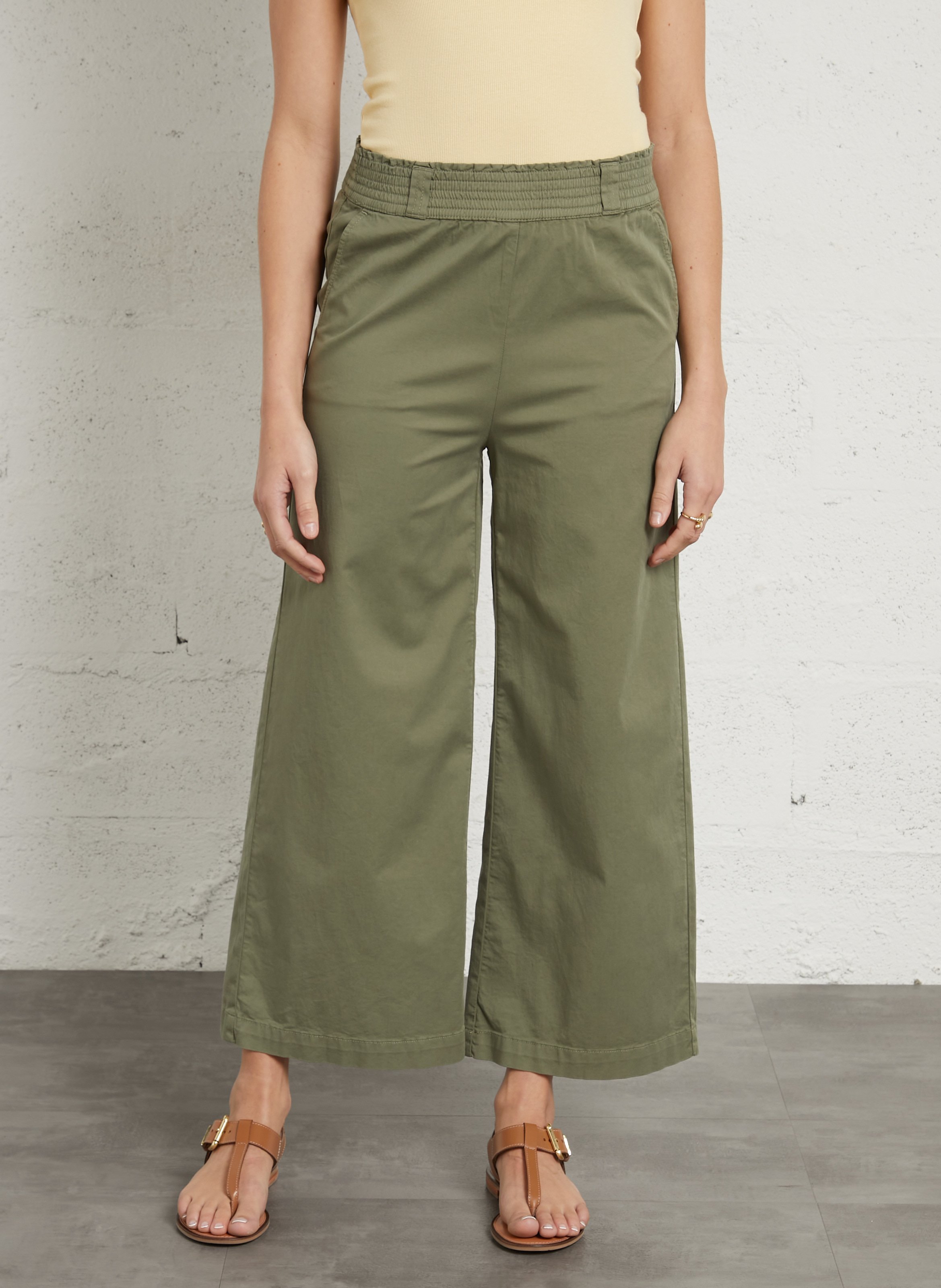 Pantalon large en coton MAISON 123