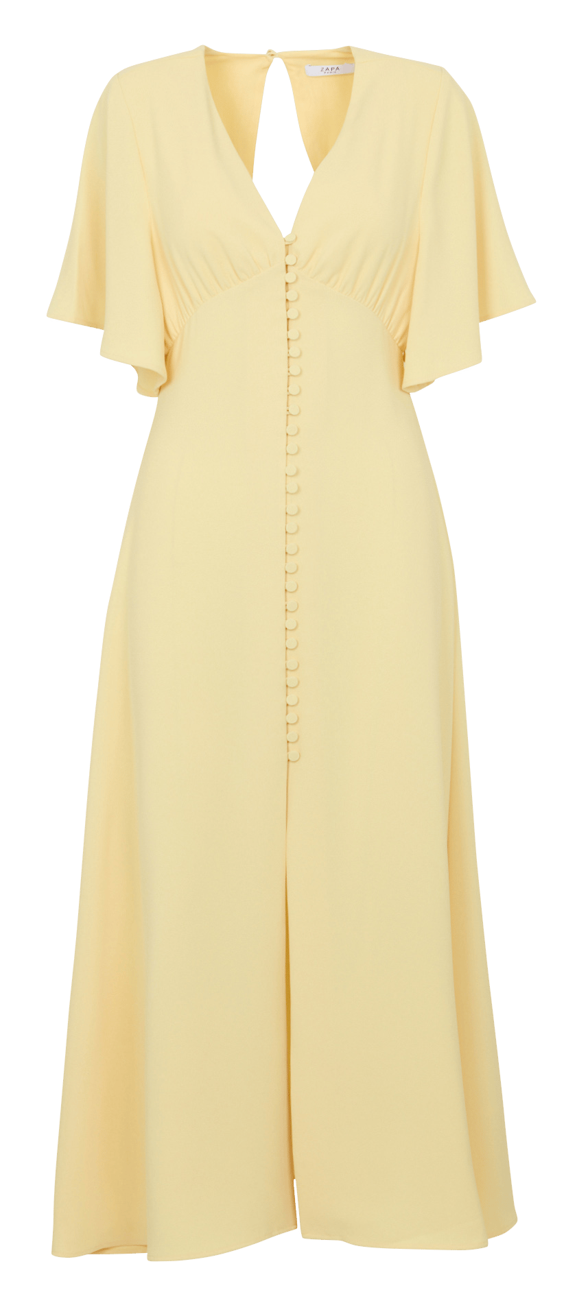 Fließendes Maxikleid ZAPA Gelb