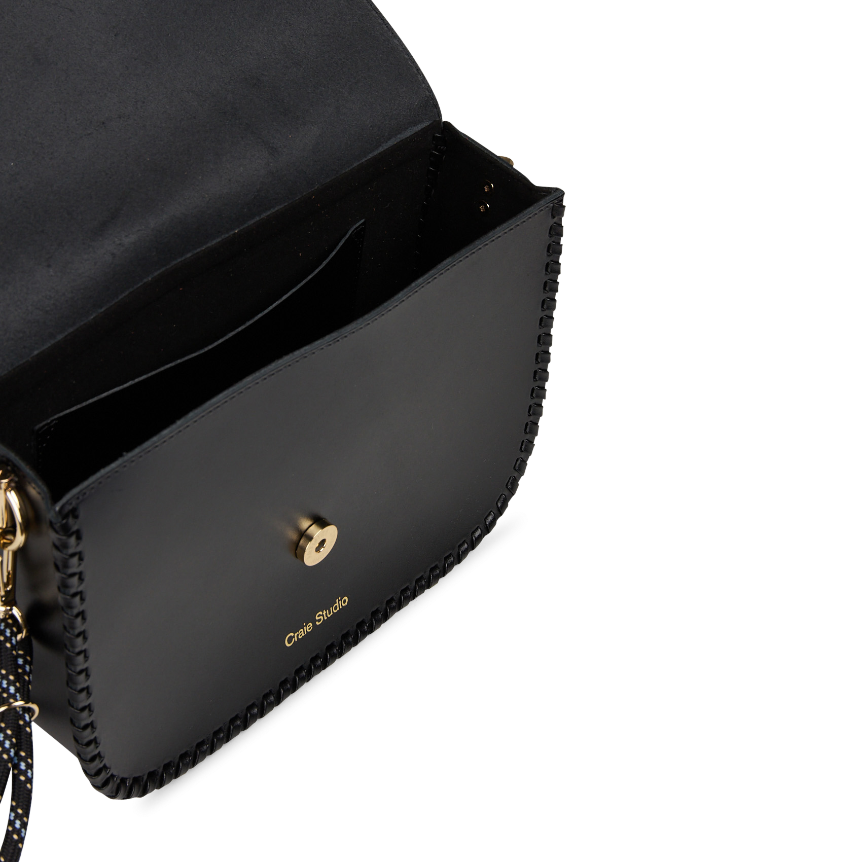 Dori leather shoulder bag CRAIE STUDIO Black