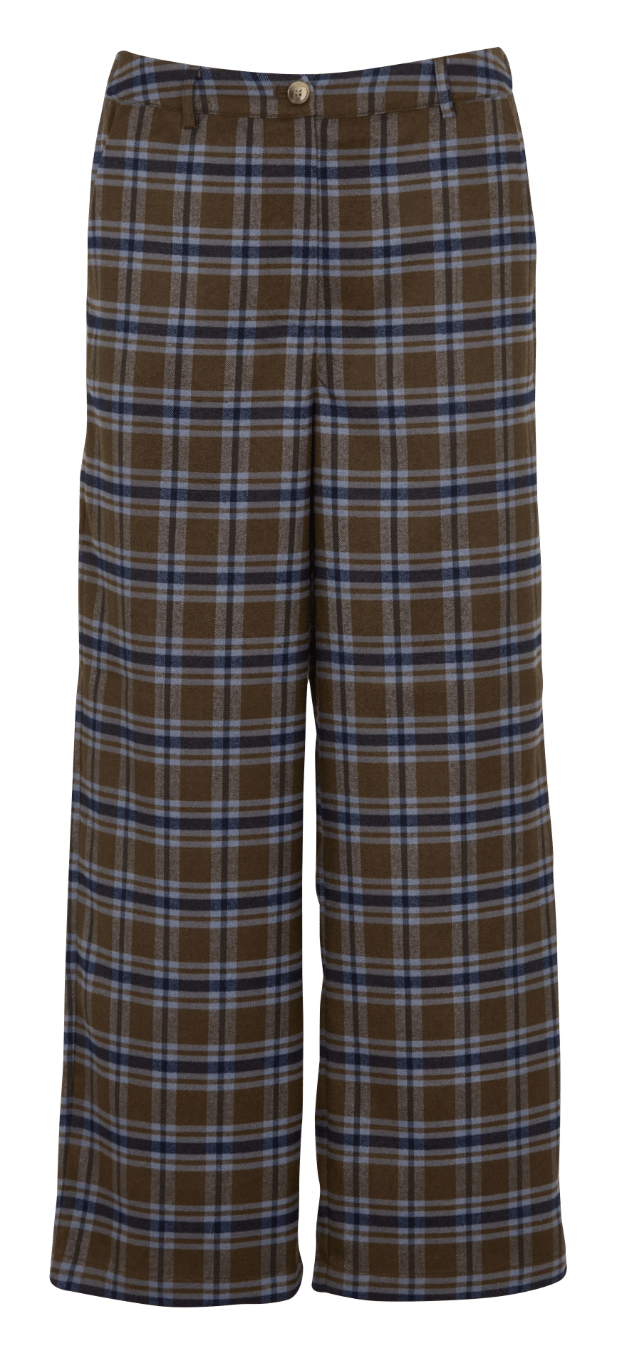 Pantalon droit à carreaux BELLA JONES Kaki