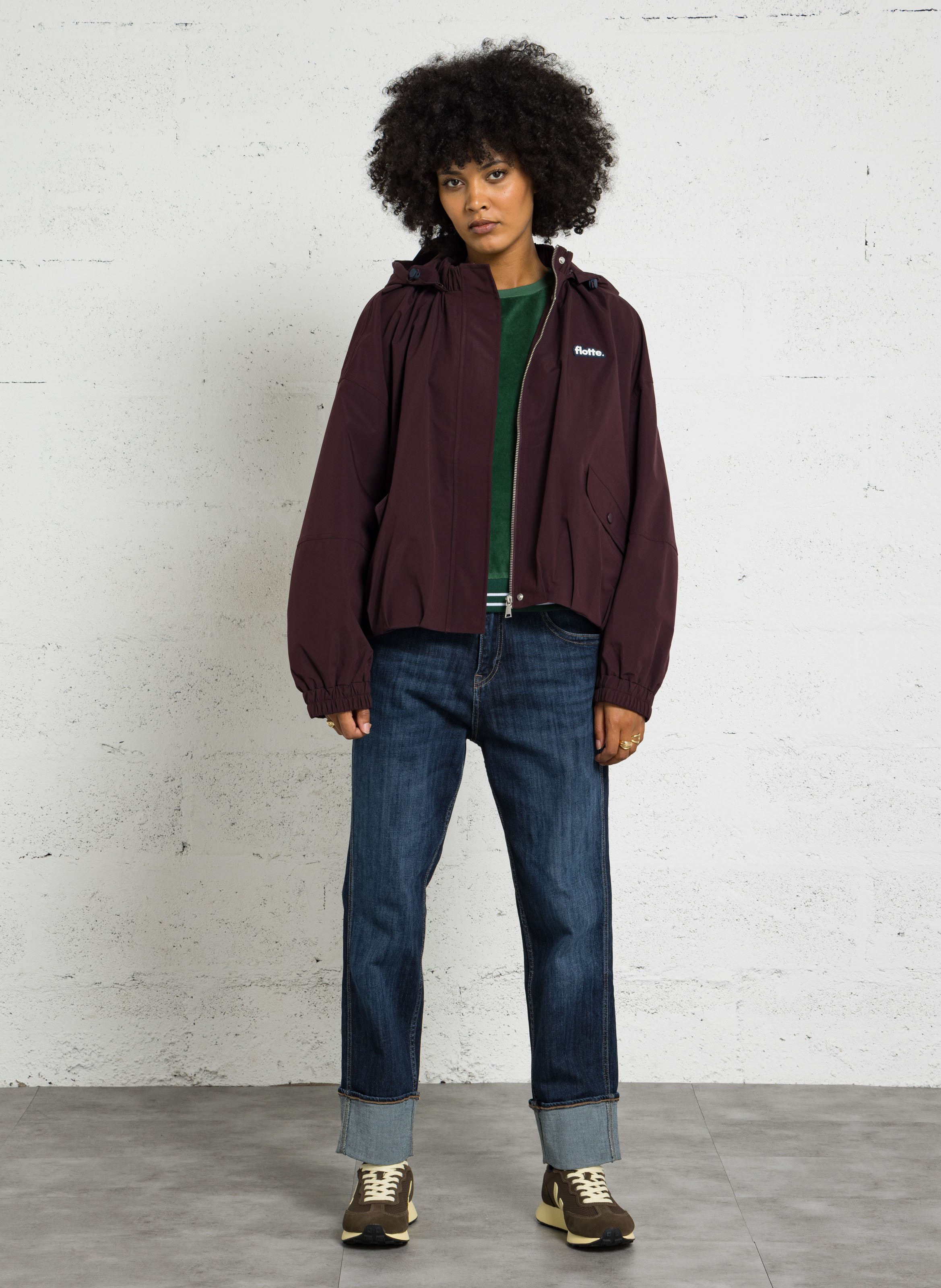 Loose-fit jacket FLOTTE Plums