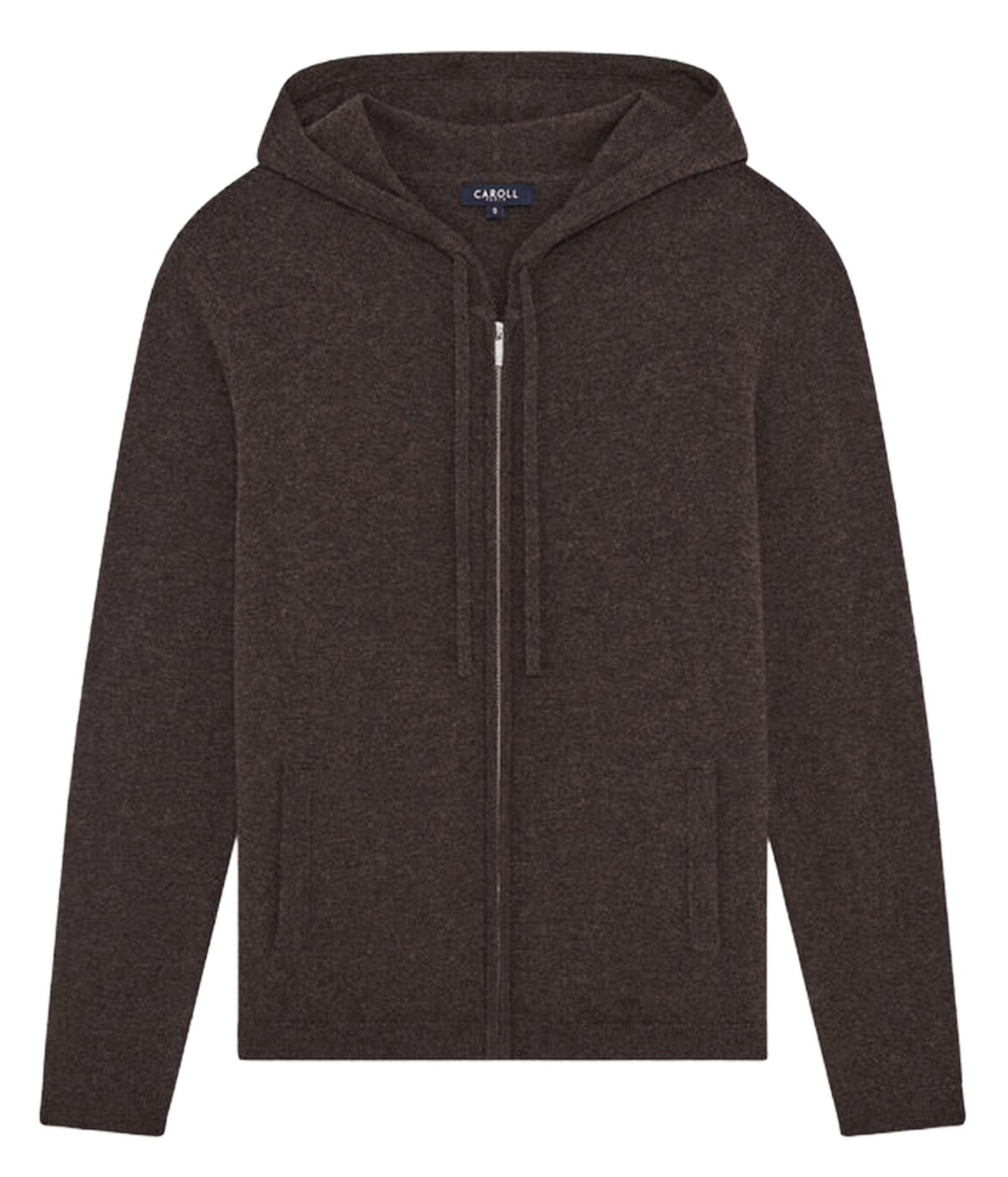 Sweat à capuche en laine et en cachemire mélangés | Marron CAROLL Femme
