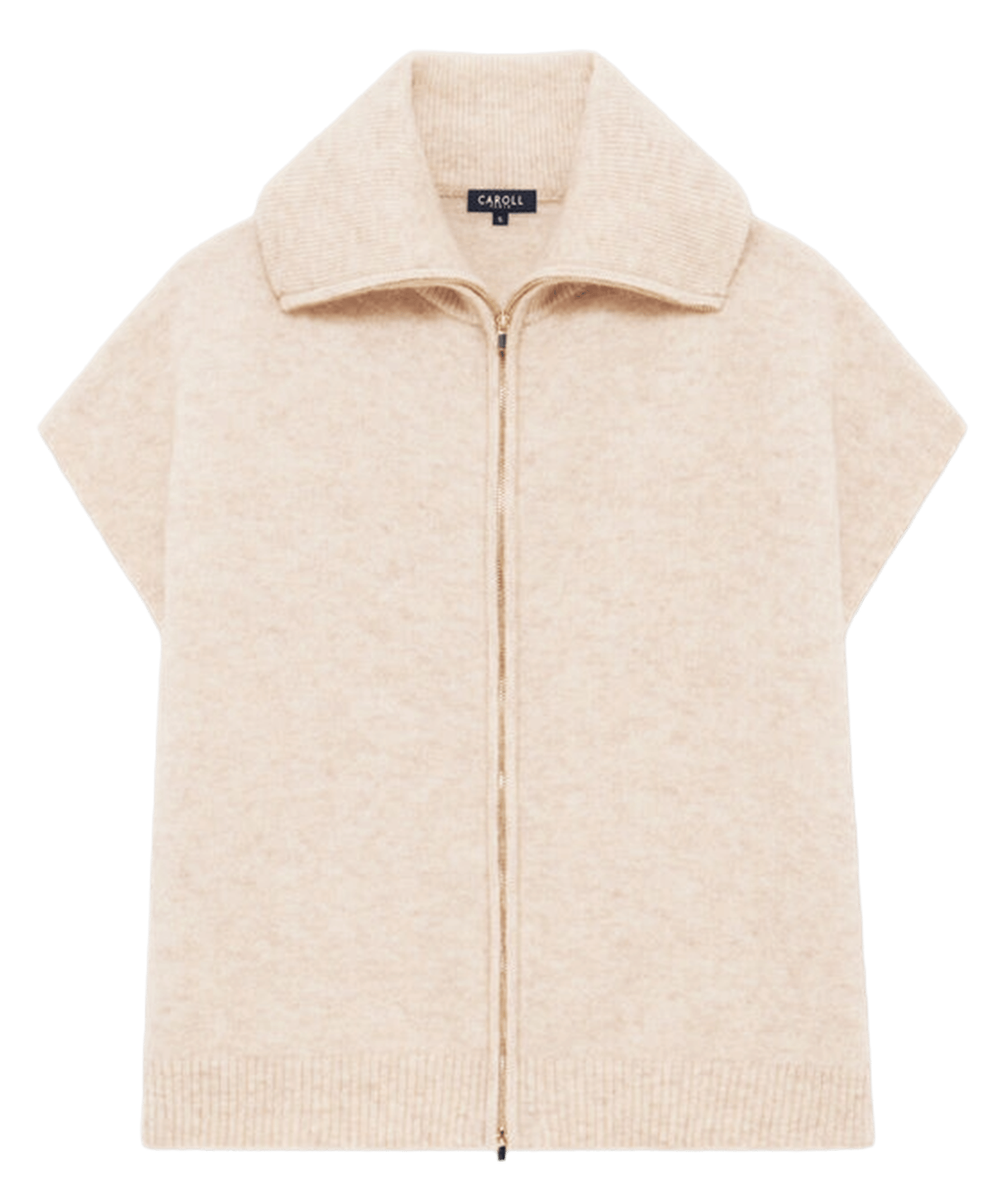 Gilet col camioneur CAROLL Marron