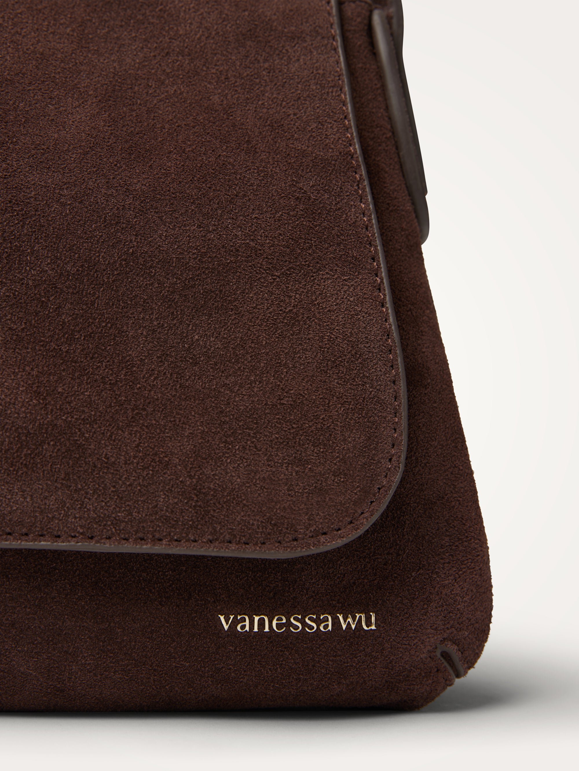 Crossbody bag with flap | Brown VANESSA WU Women