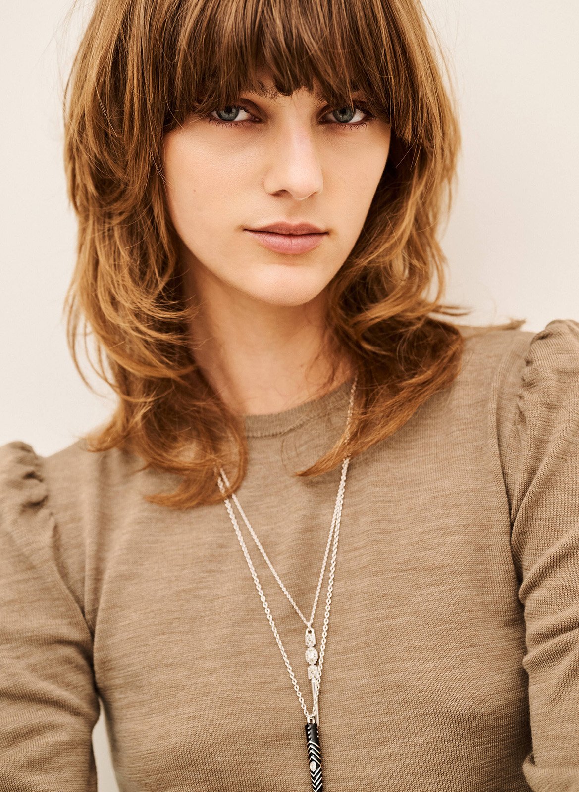Pull droit uni en laine | Beige BA&SH Femme