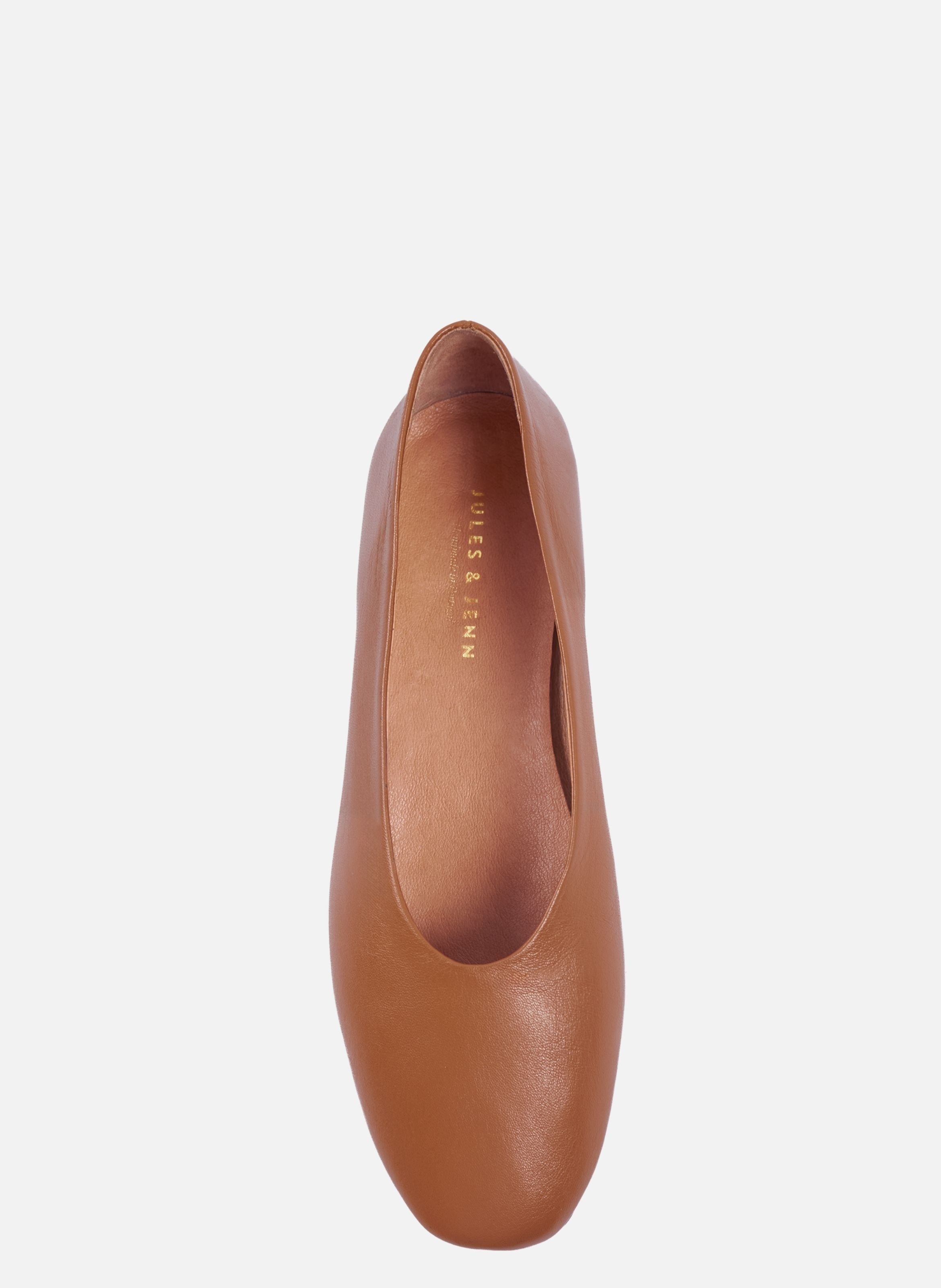 Ballerines souples paola leather | Brown JULES & JENN Women