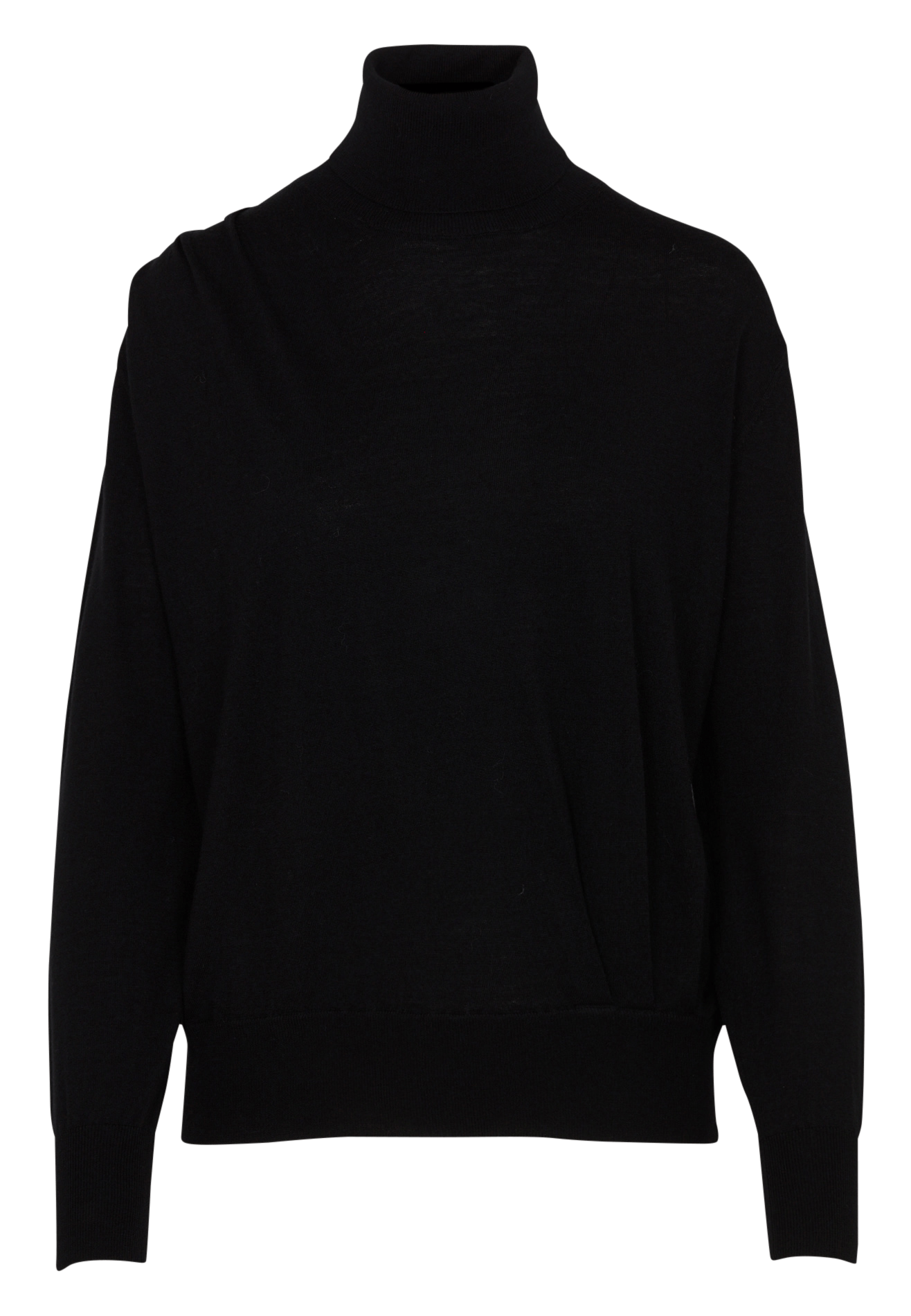 Pull col roulé en laine IKKS Noir