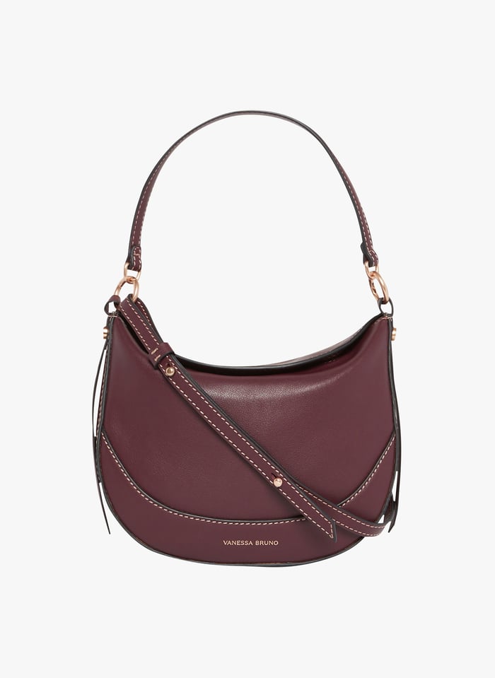 Sac paule En Cuir Mini Daily Bordeaux Vanessa Bruno Femme