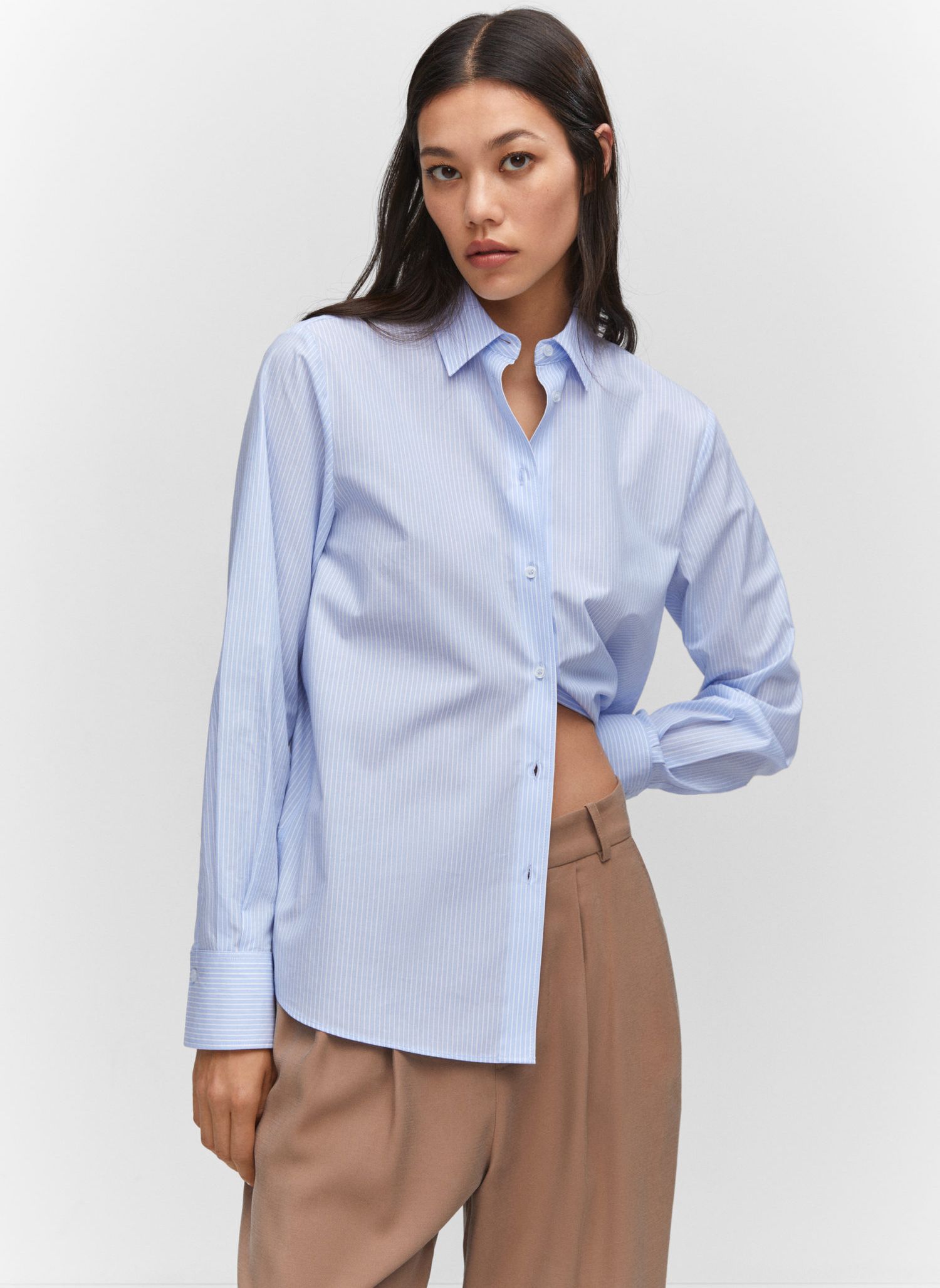 Chemise rayée best sale femme mango