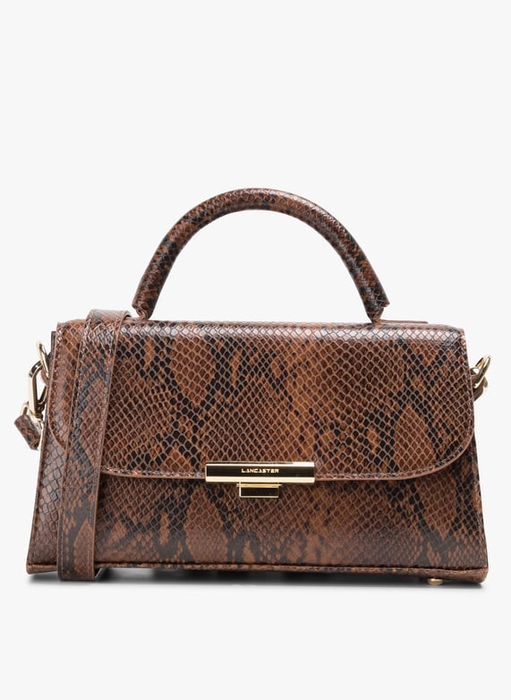 Lederen handtas cognac sale