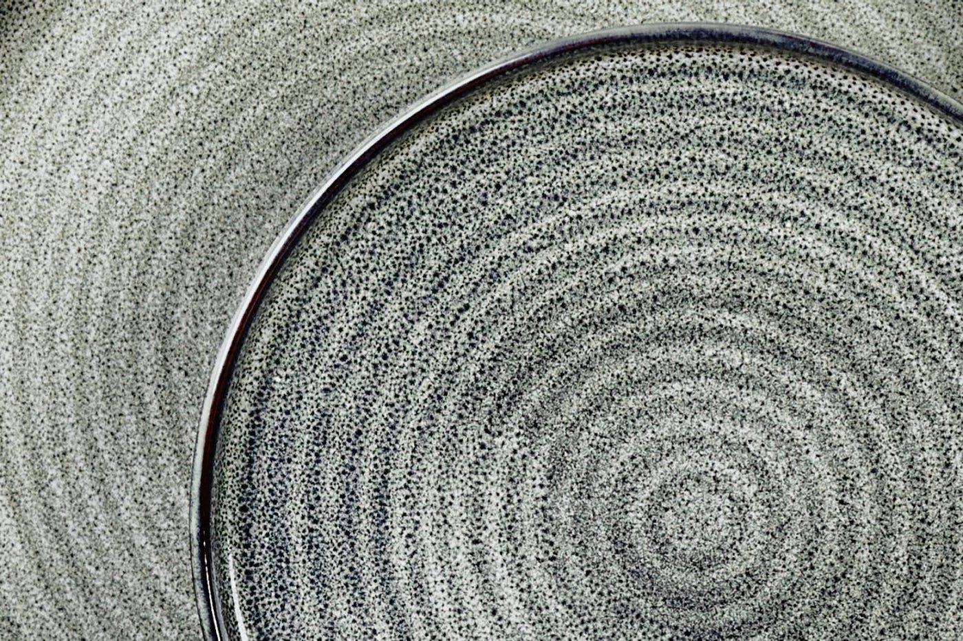 Zen plate ø22cm - 6 pieces - natural BJORN Grey