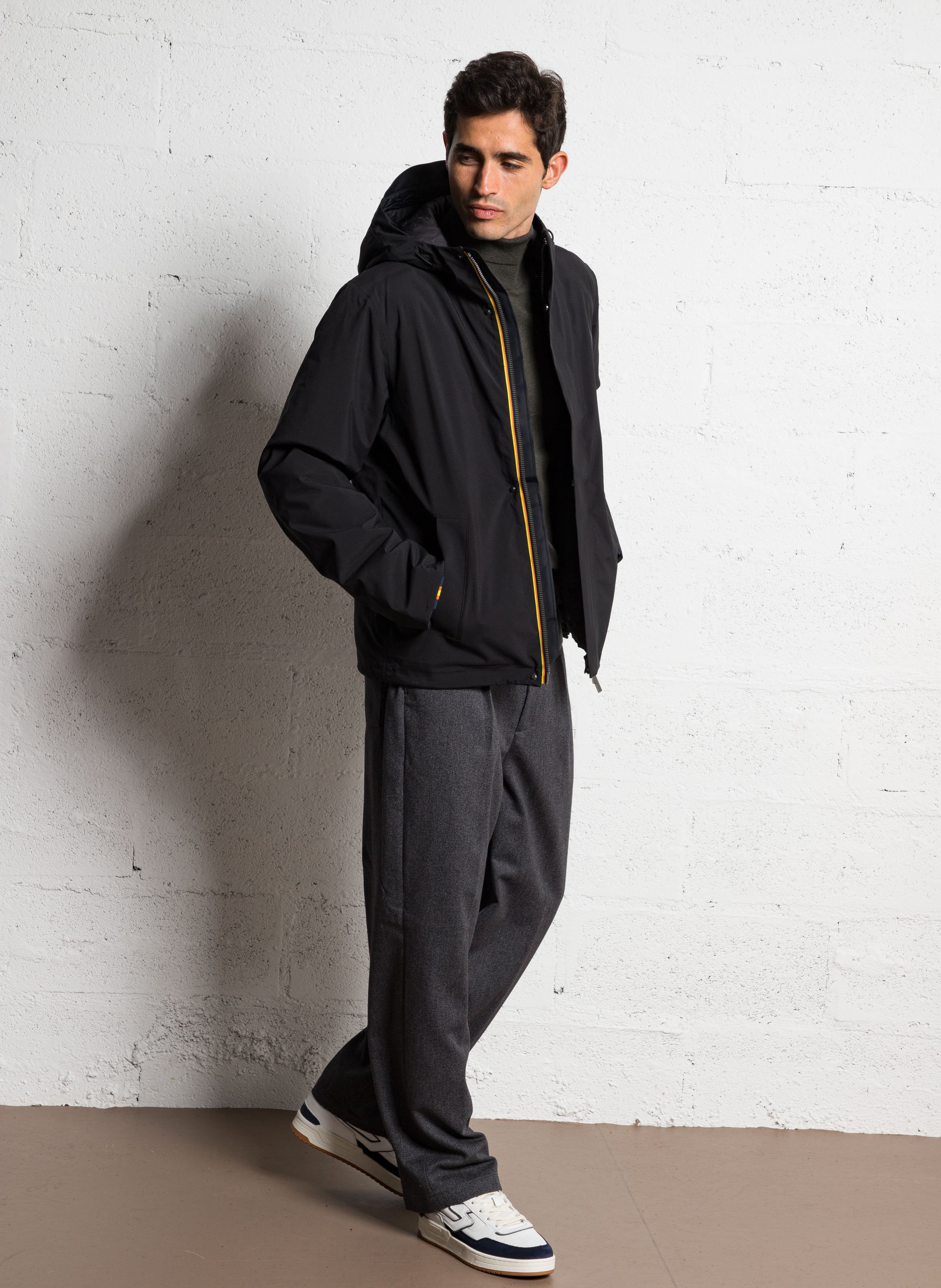 Merino wool turtleneck sweater SELECTED Green