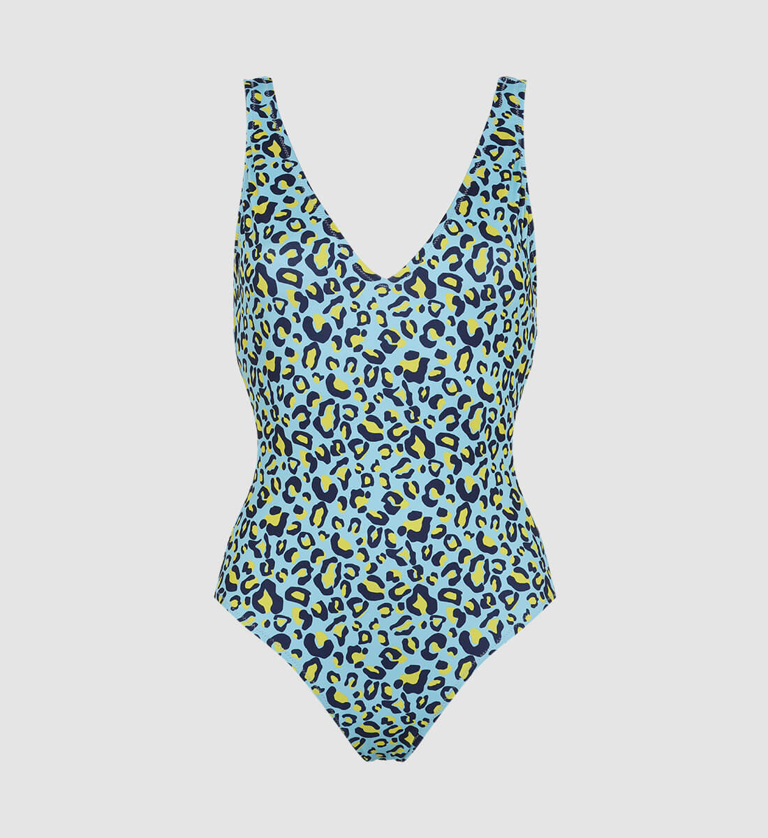 One-piece swimsuit - tropical leopard GILI'S Green