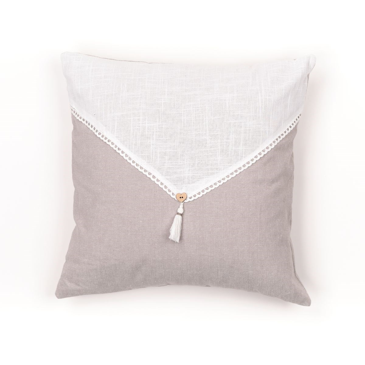 Square removable cotton cushion TODAY LINGE DE MAISON Red