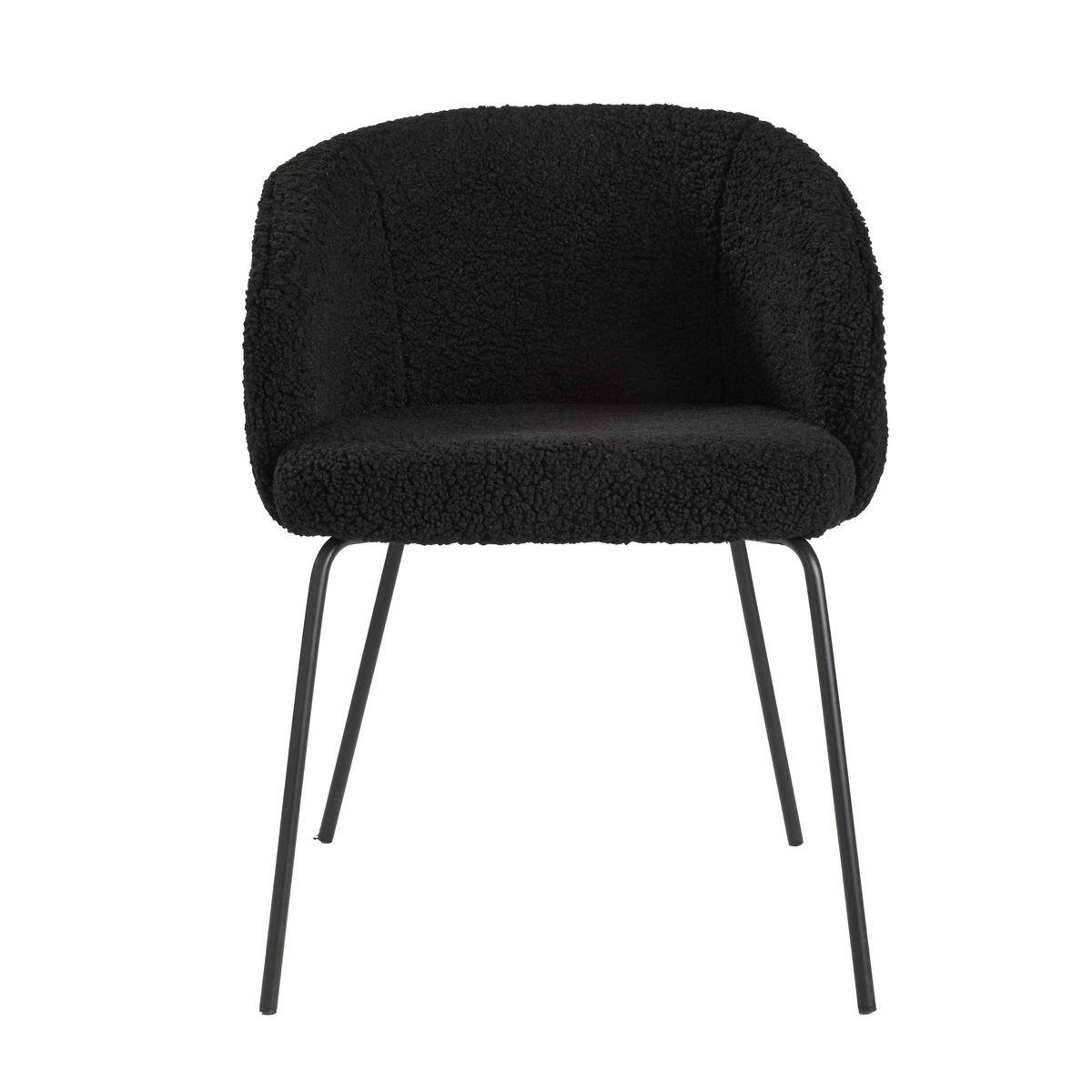 Fauteuil en bouclette FACTORY Noir