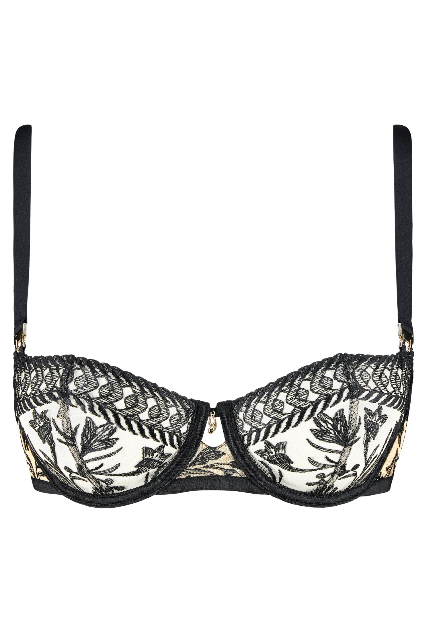 A Fleur De Toi demi-cup bra AUBADE Black