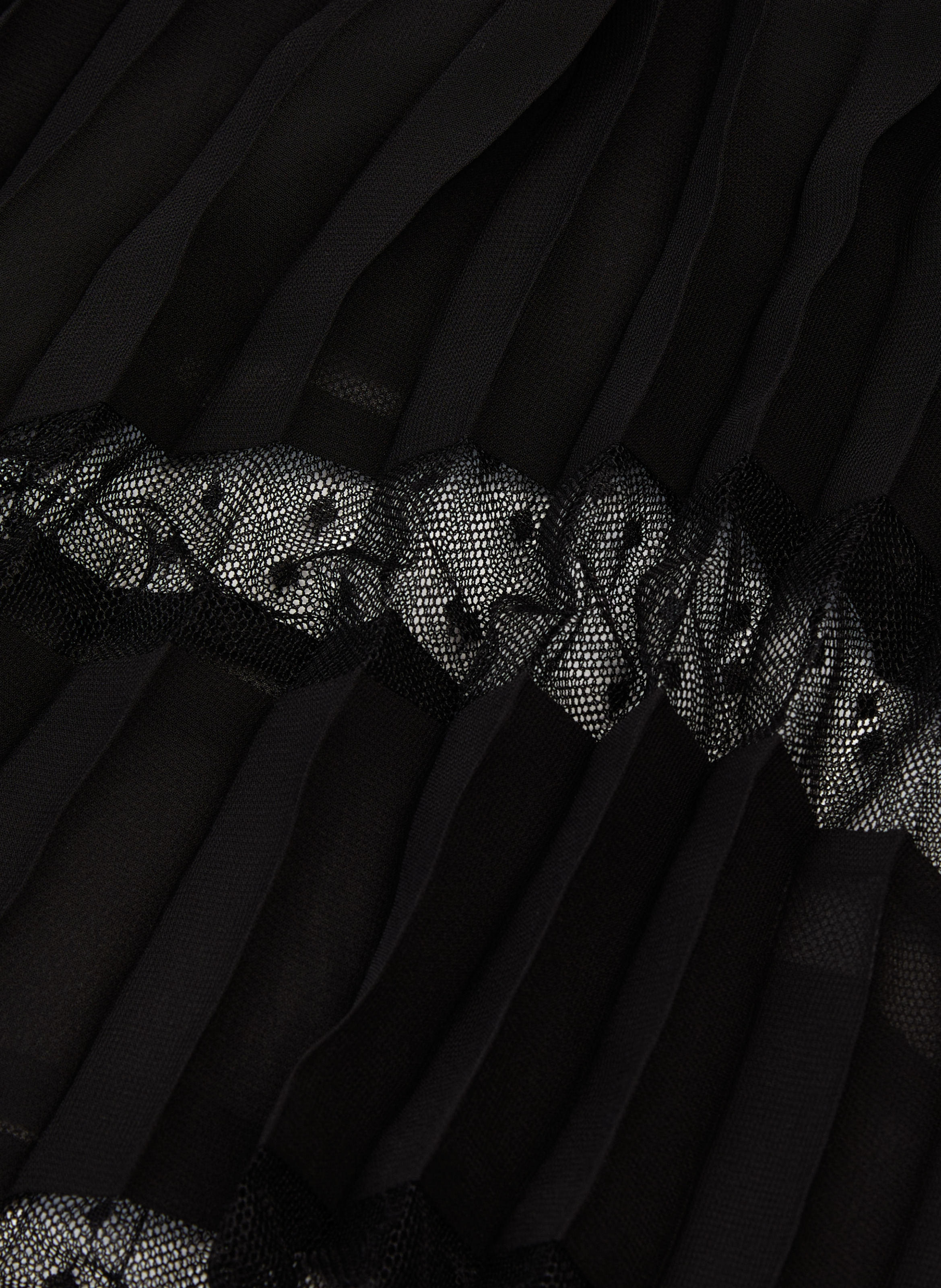 Pleated long dress with elastic waist. THE KOOPLES Black