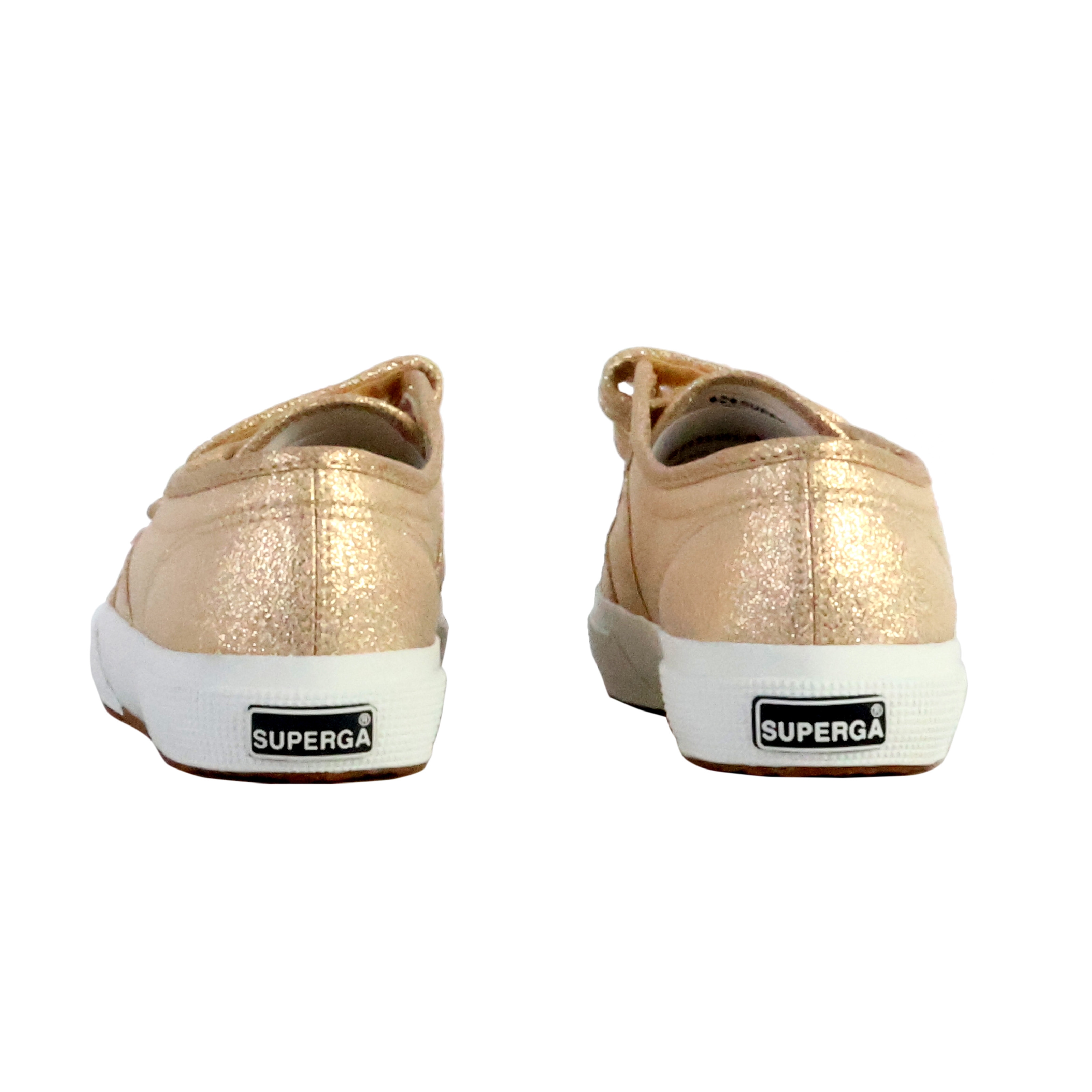 Superga Straps Lame Low-Top Sneakers with Velcro Closure SUPERGA Golden