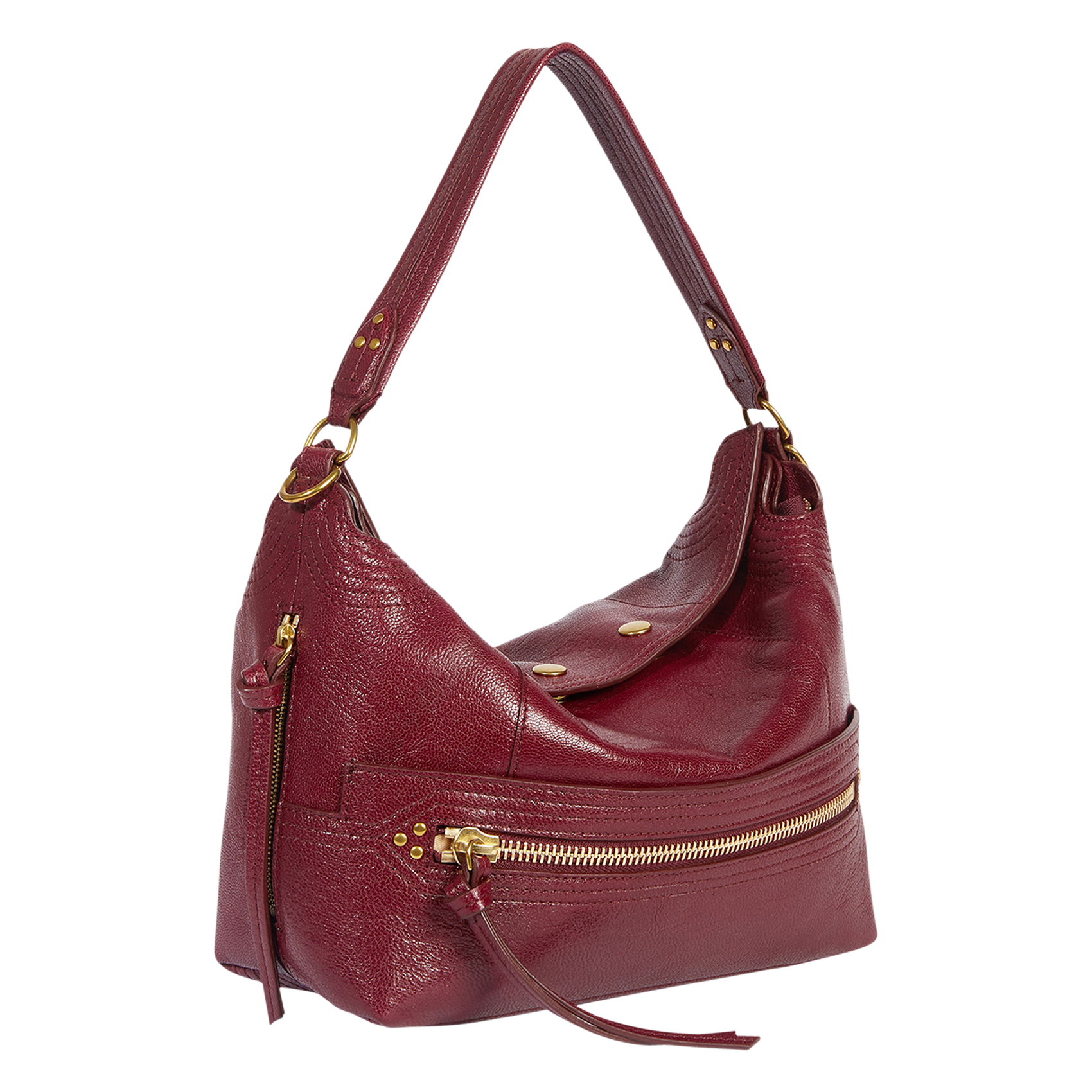 Bobi leather baguette bag  JEROME DREYFUSS Red