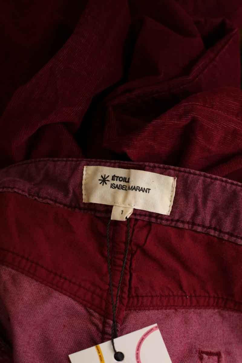 Slim cotton trousers ISABEL MARANT ÉTOILE - SECONDE MAIN Red
