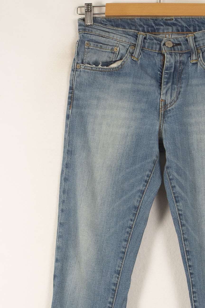 Cropped slim jeans with studs LEVI'S - Seconde main Blue