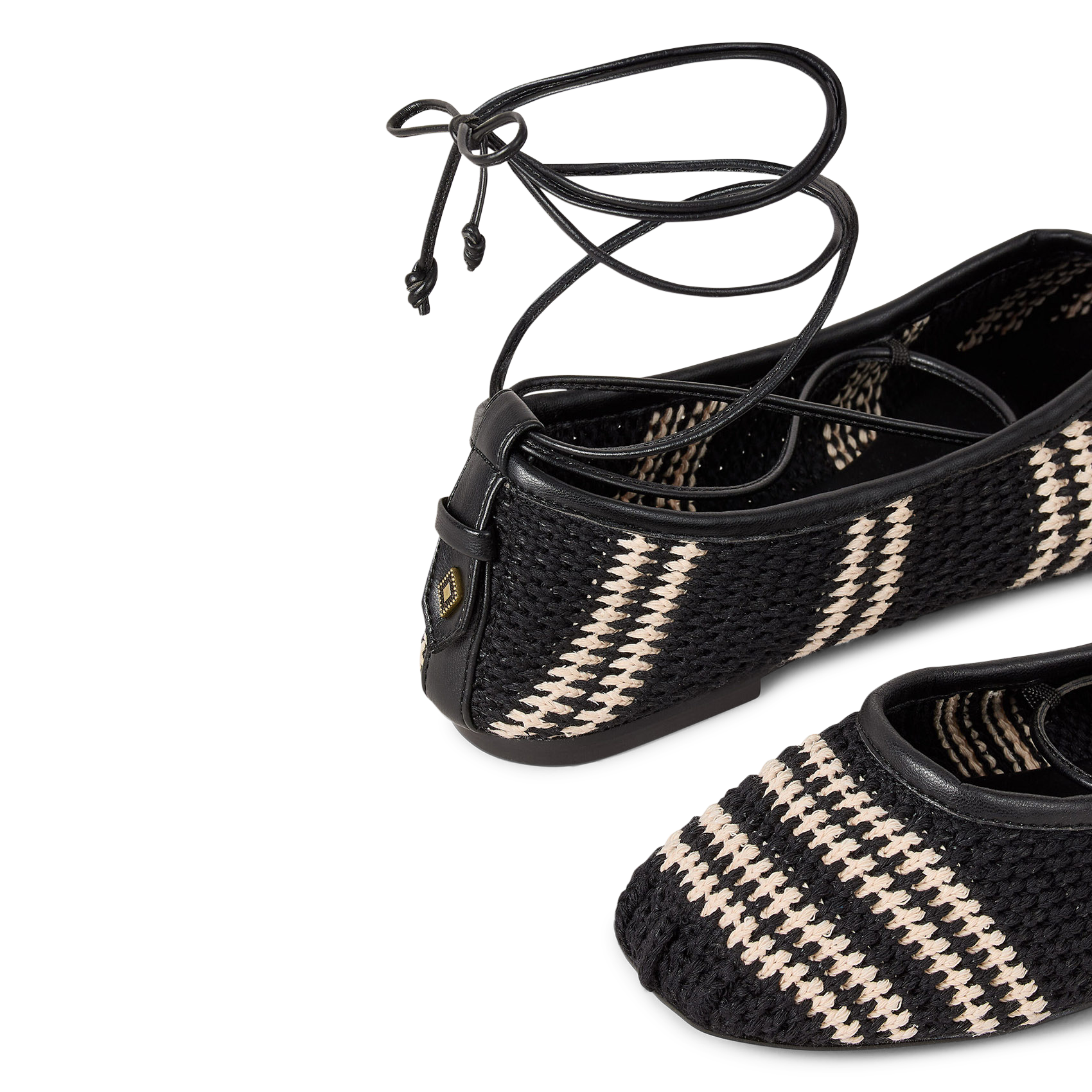 Ballerines en coton BA&SH Noir