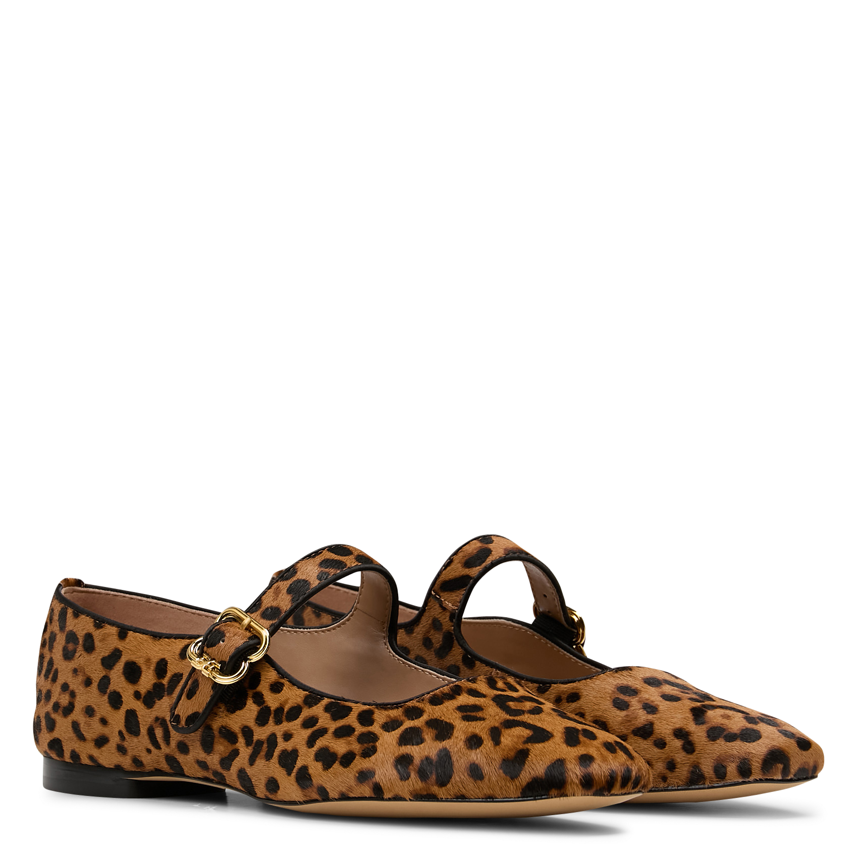 Leopardenmuster-Lederballerinas SAM EDELMAN Mehrfarbig