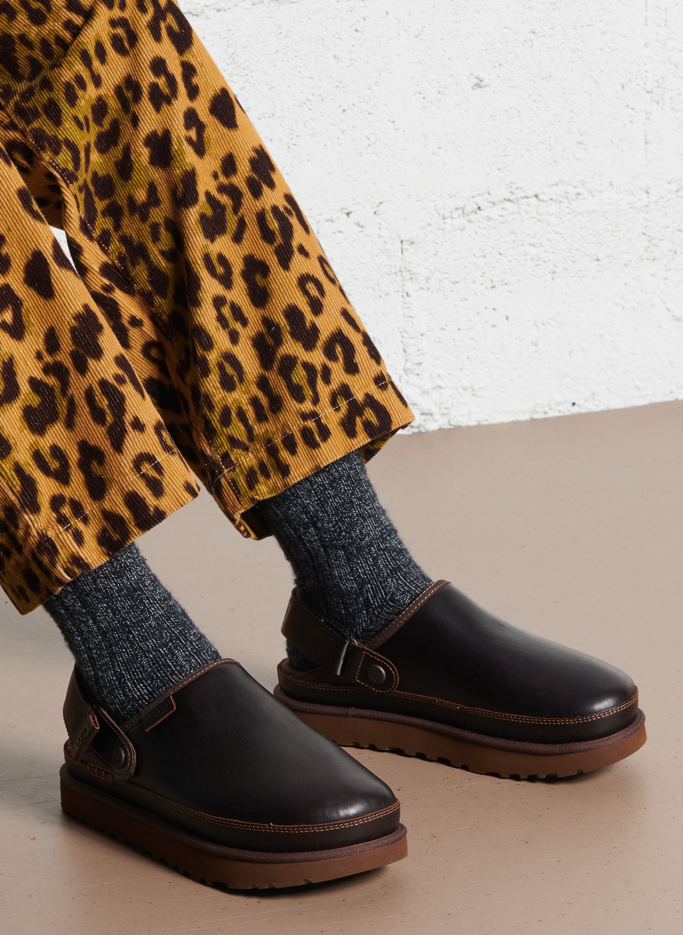 Leren klompen UGG Bruin