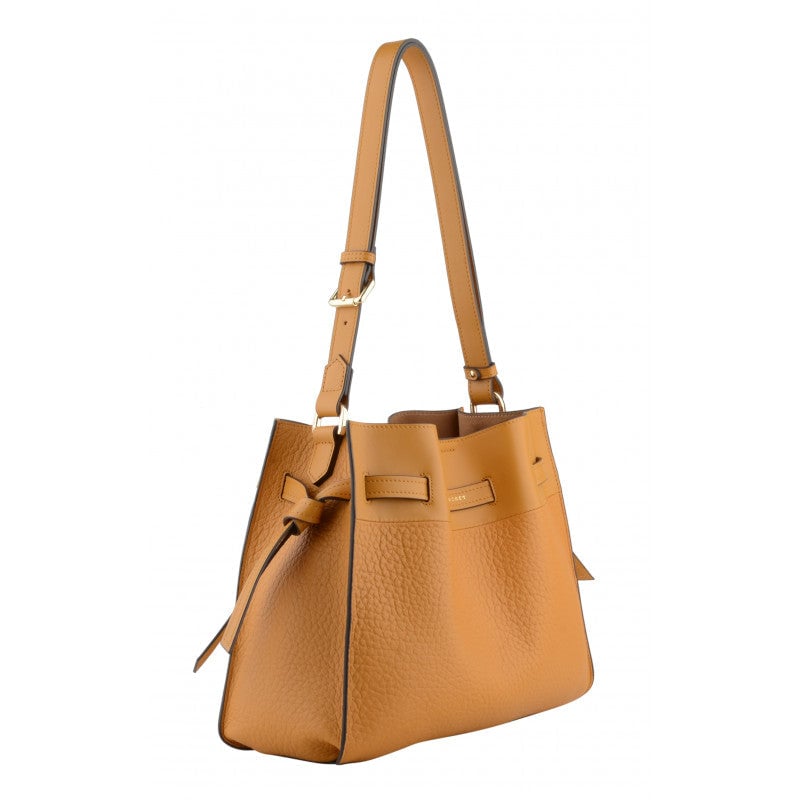 Shoulder bag - cowhide leather POURCHET Red