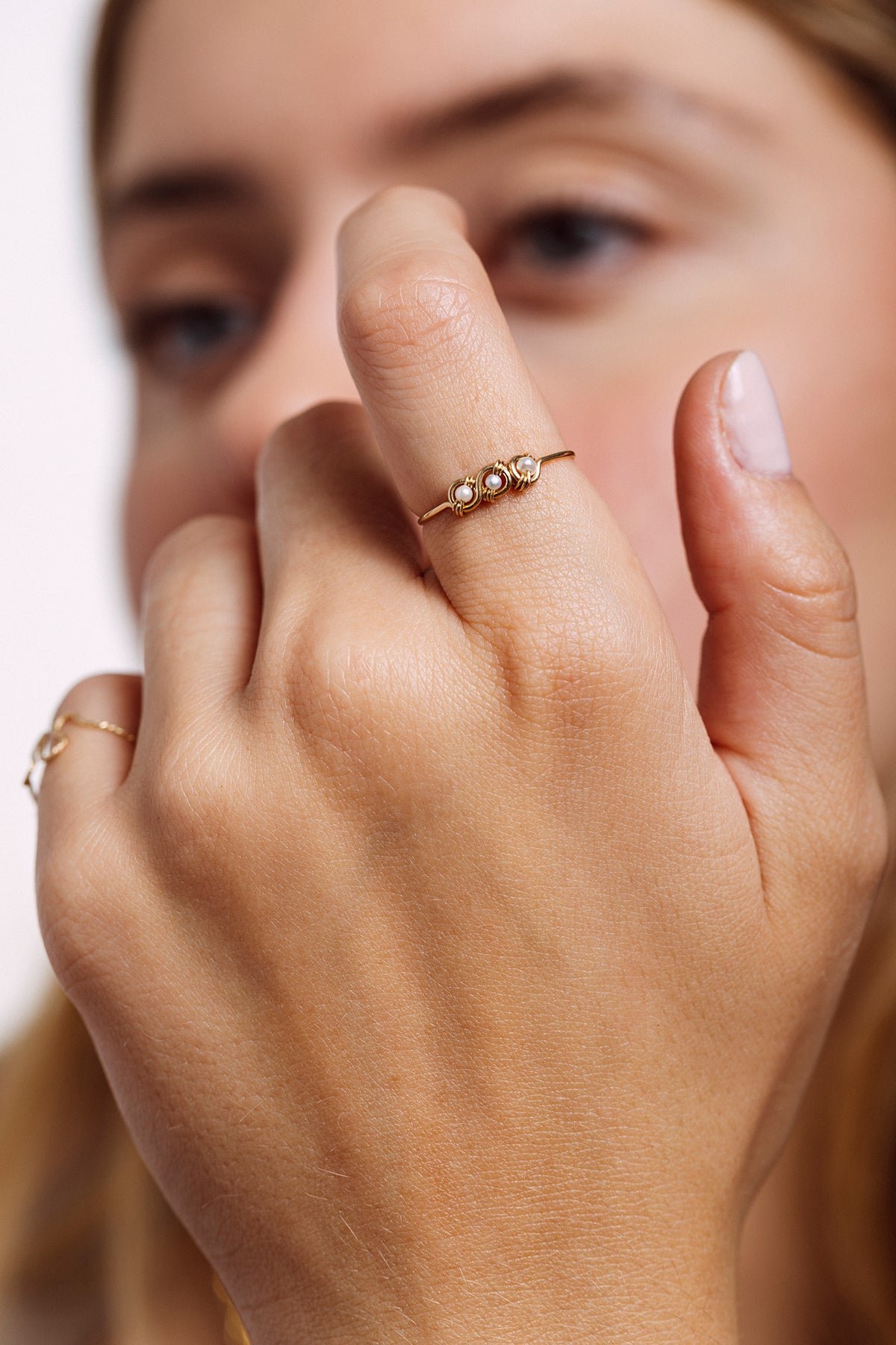 Isis Pearl Ring YAY Golden