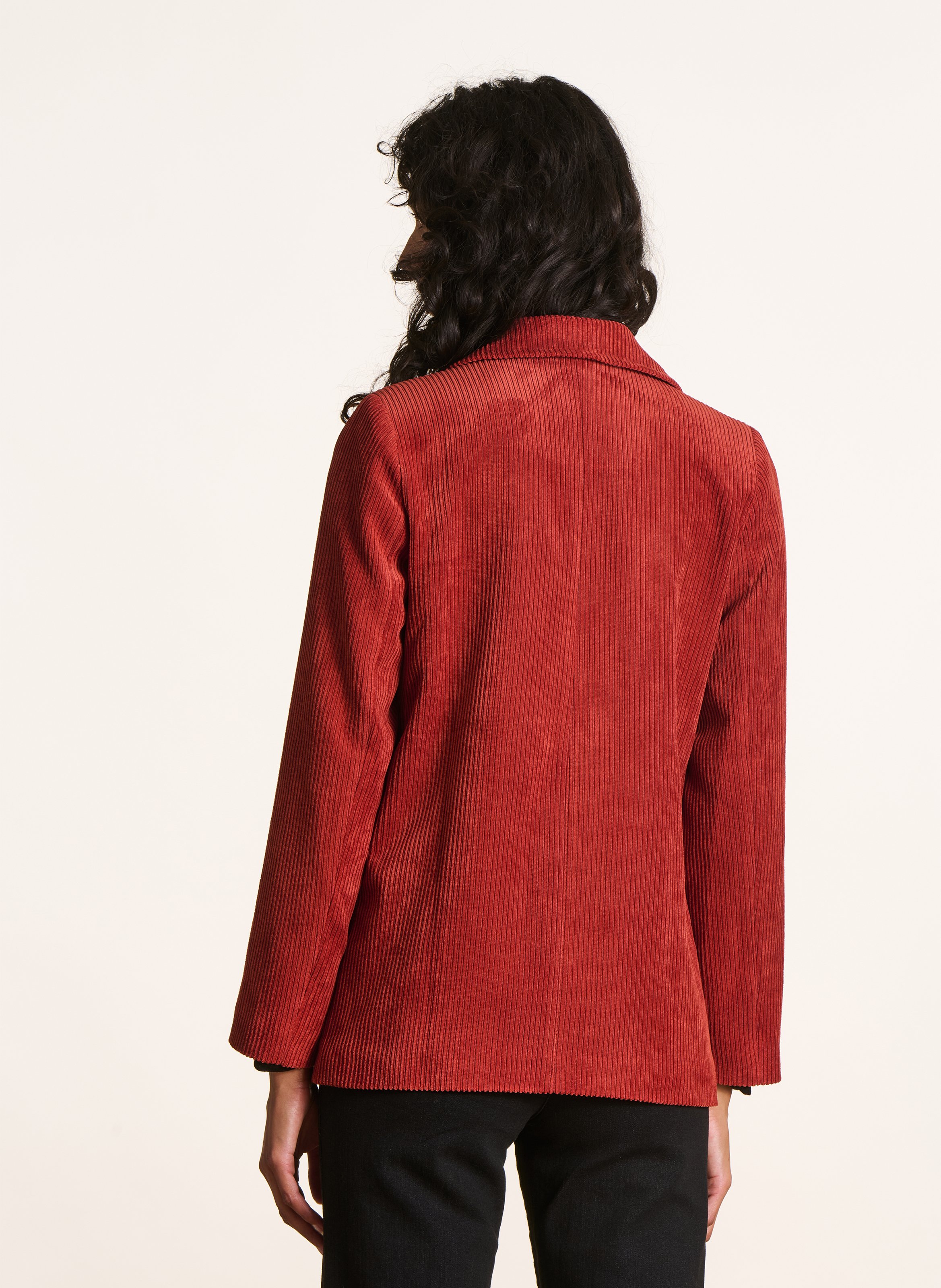 Corduroy suit jacket LA FEE MARABOUTEE Red