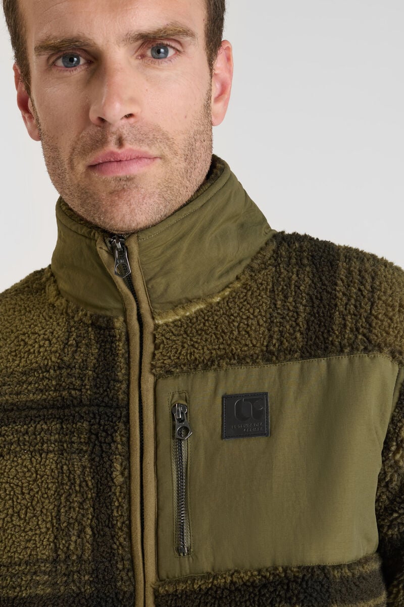 Cardigan LE TEMPS DES CERISES Khaki