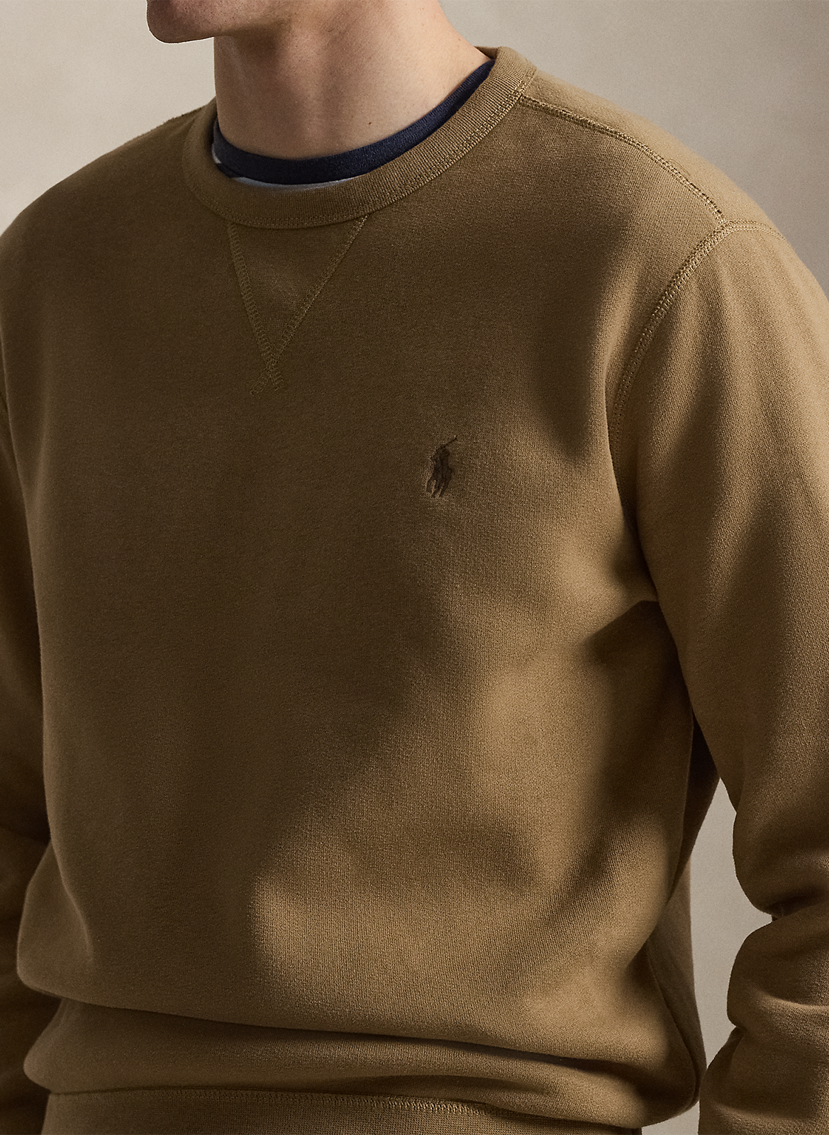 Straight sweatshirt with embroidered logo POLO RALPH LAUREN Brown