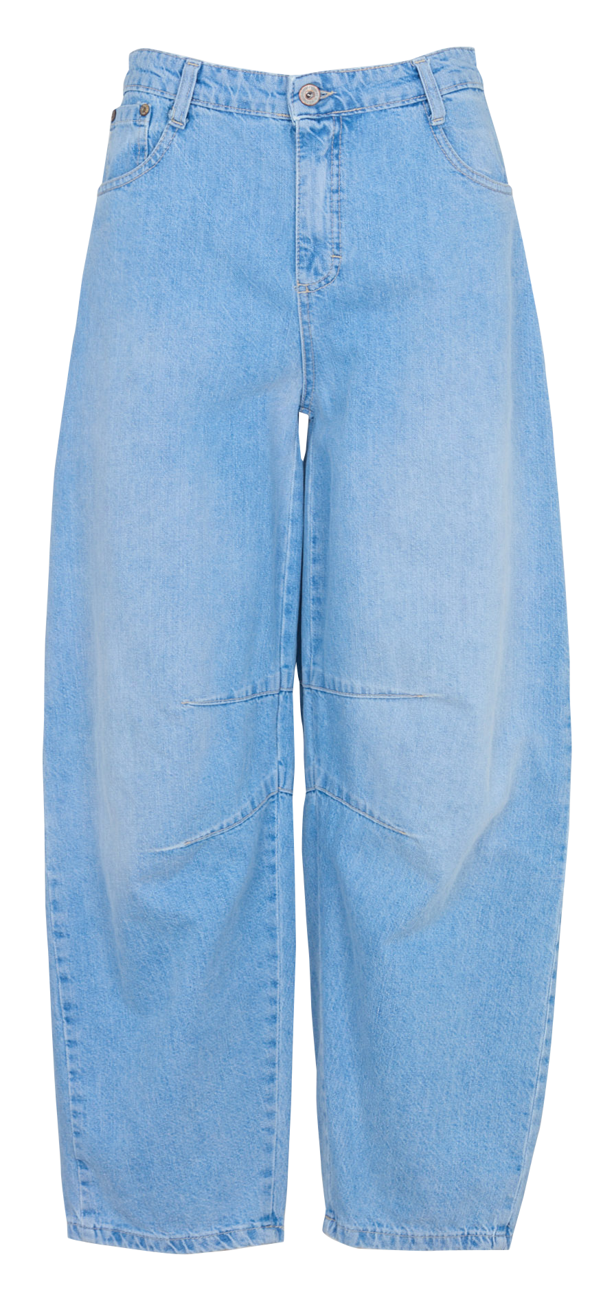 Jean ballon en coton PLEASE Bleu