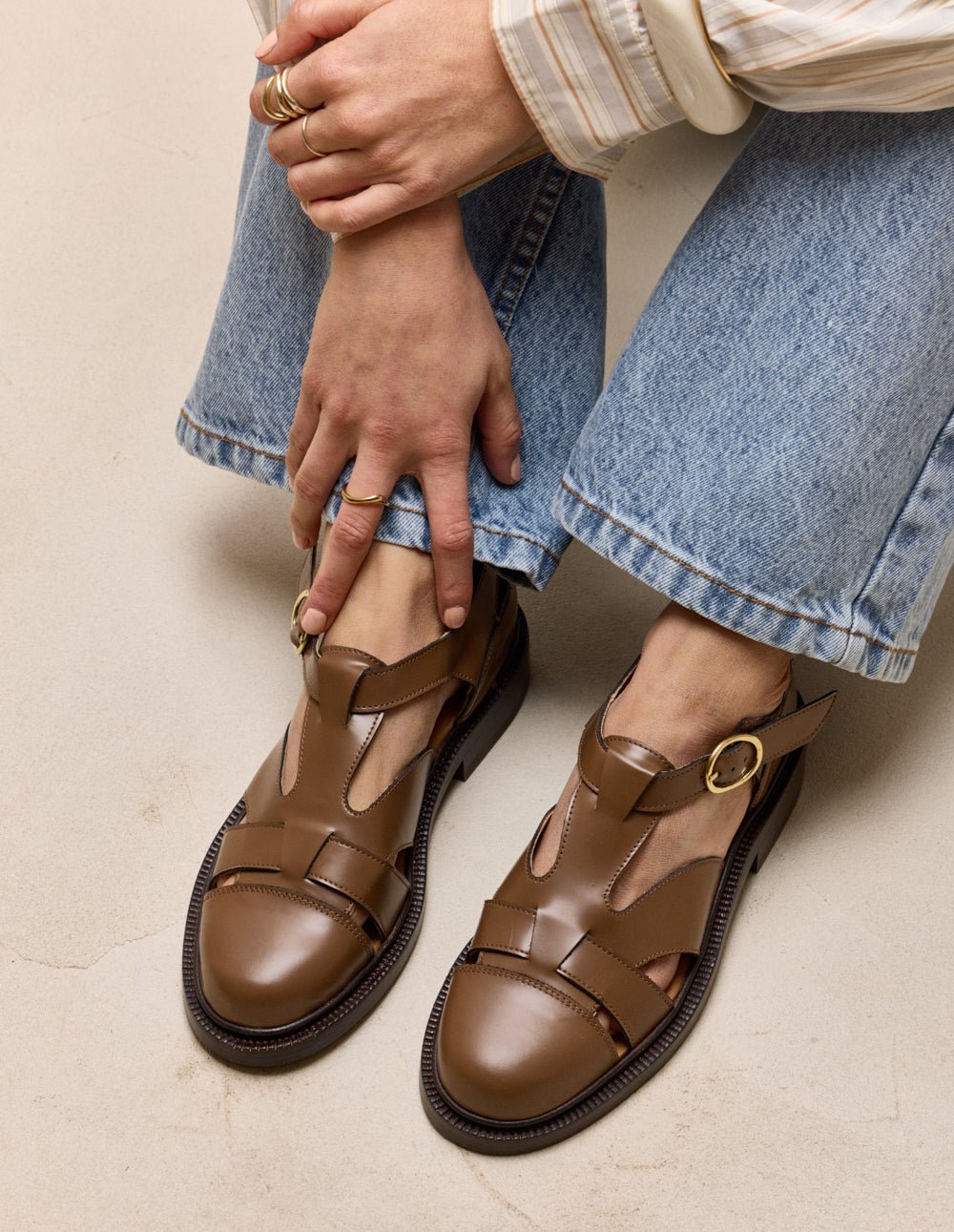 Derby shoes ODAJE Brown