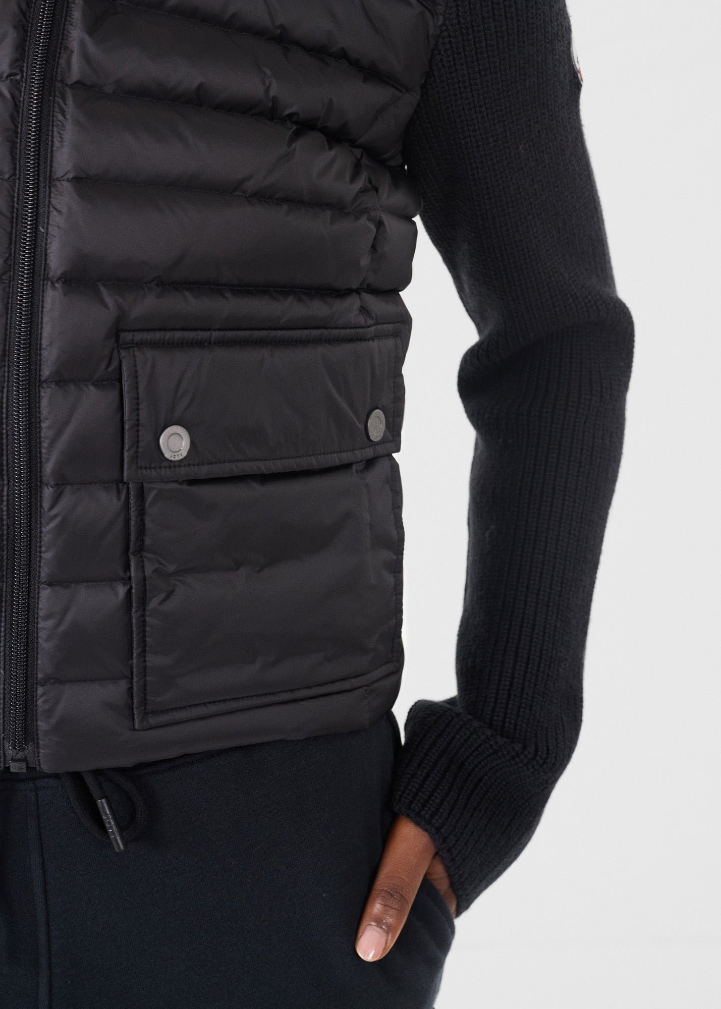 Calista two-tone padded jacket JOTT Black