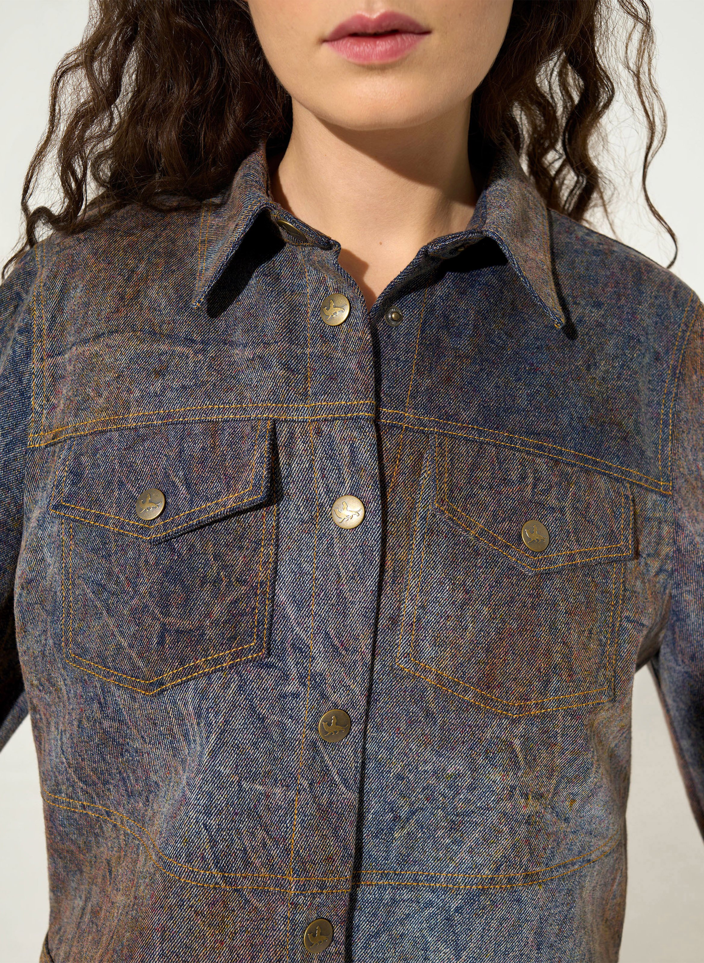 Denim jacket COTELAC Blue