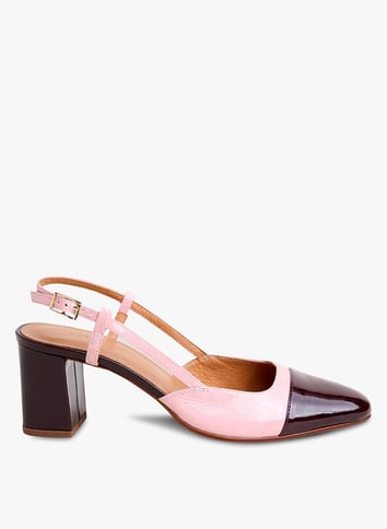 Chaussures Plates Femmes CHOUX - Cuir Daim Pointues Rose Noir, Tailles 34 à 44