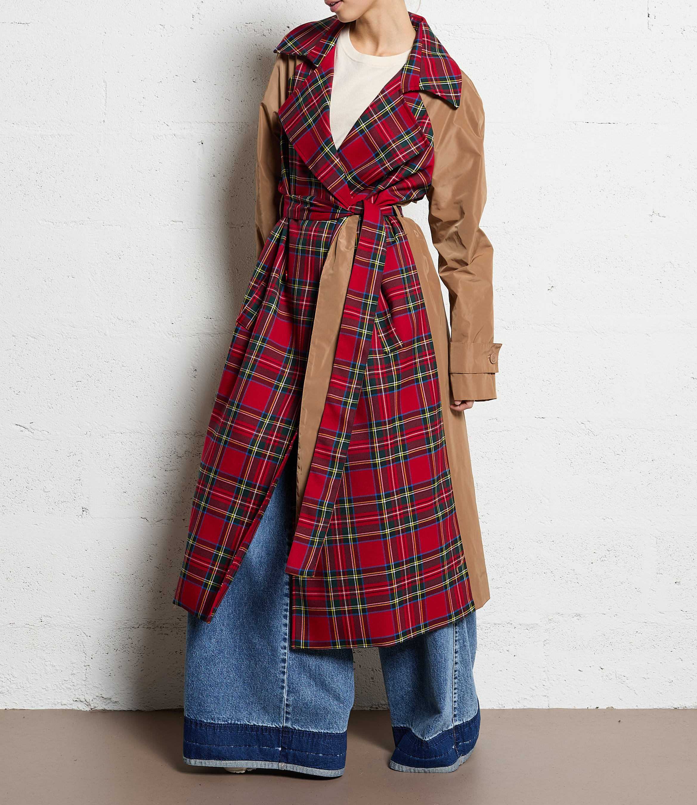 Trench coat with tailored collar IMPERIAL Multicolored