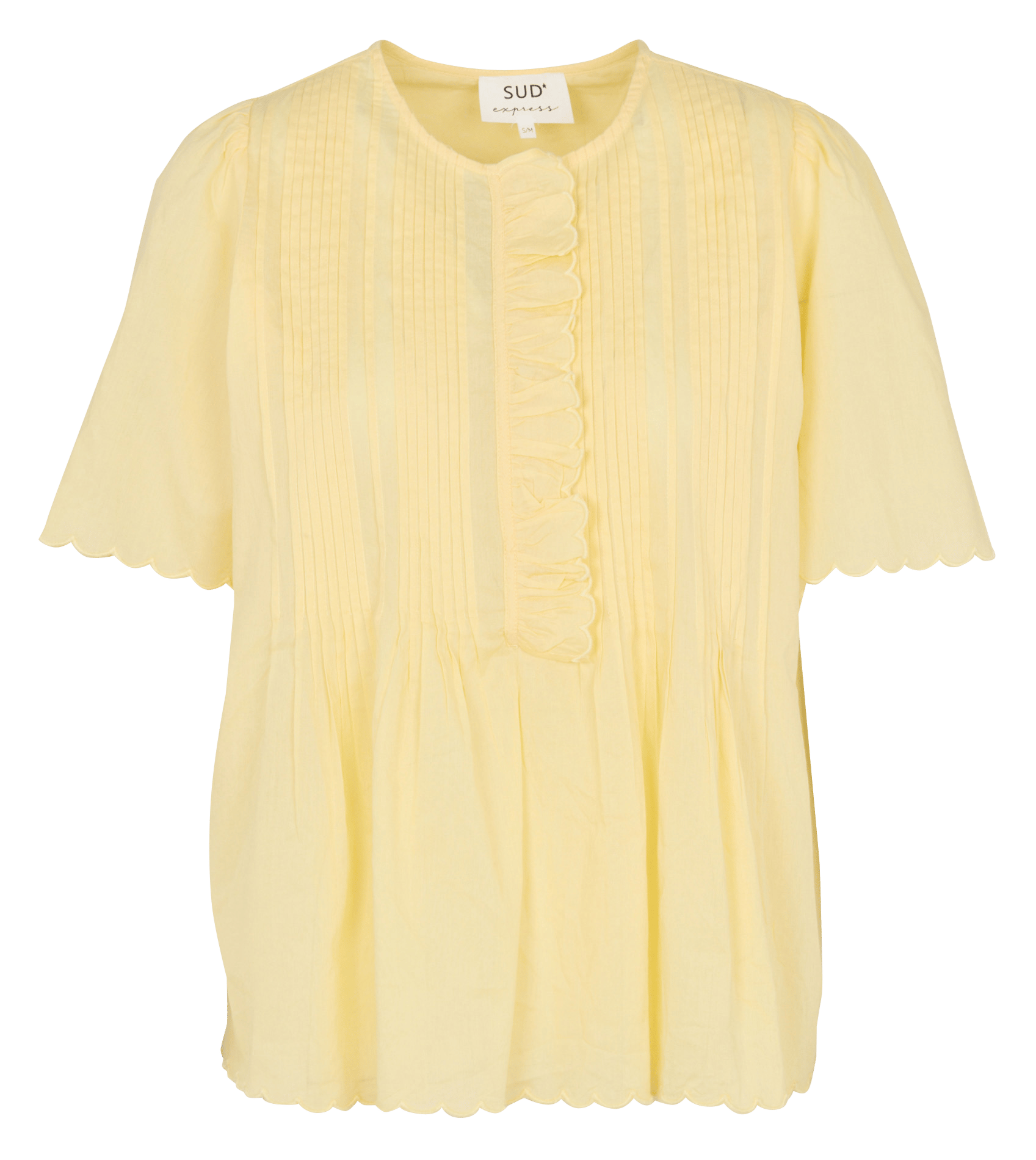 Ruimvallende, katoenen top SUD EXPRESS Bruin