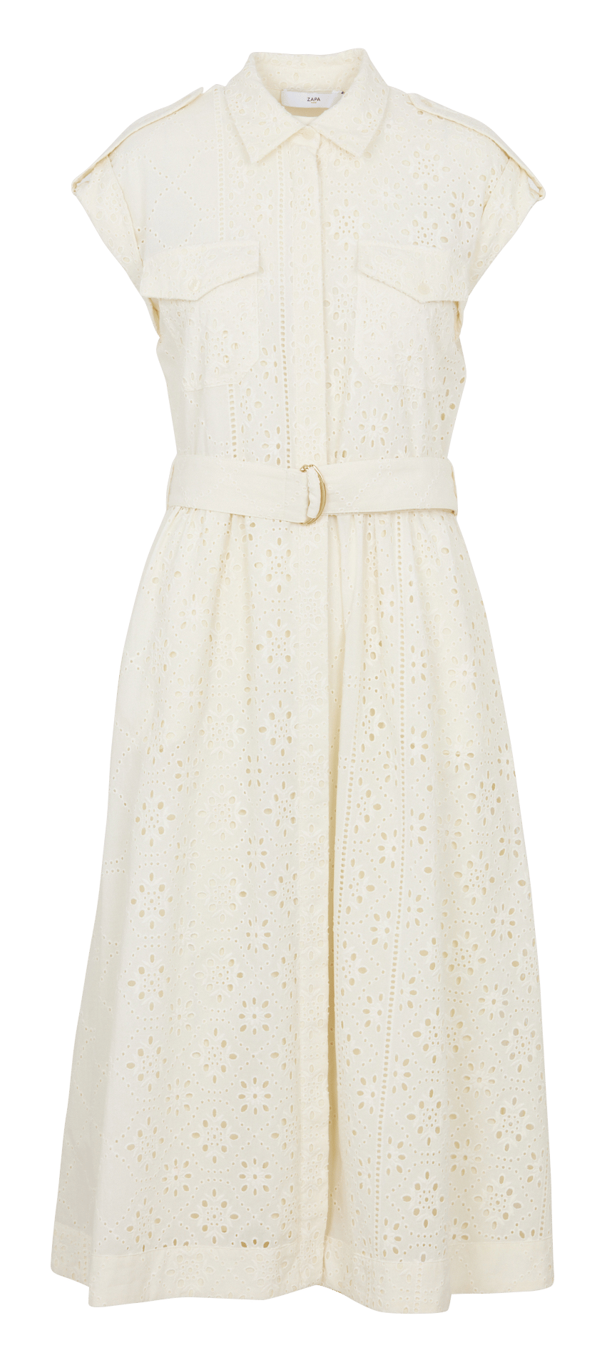 Embroidered long dress ZAPA White