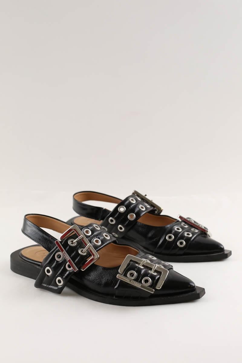 Ballet pumps GANNI - Seconde Main Black