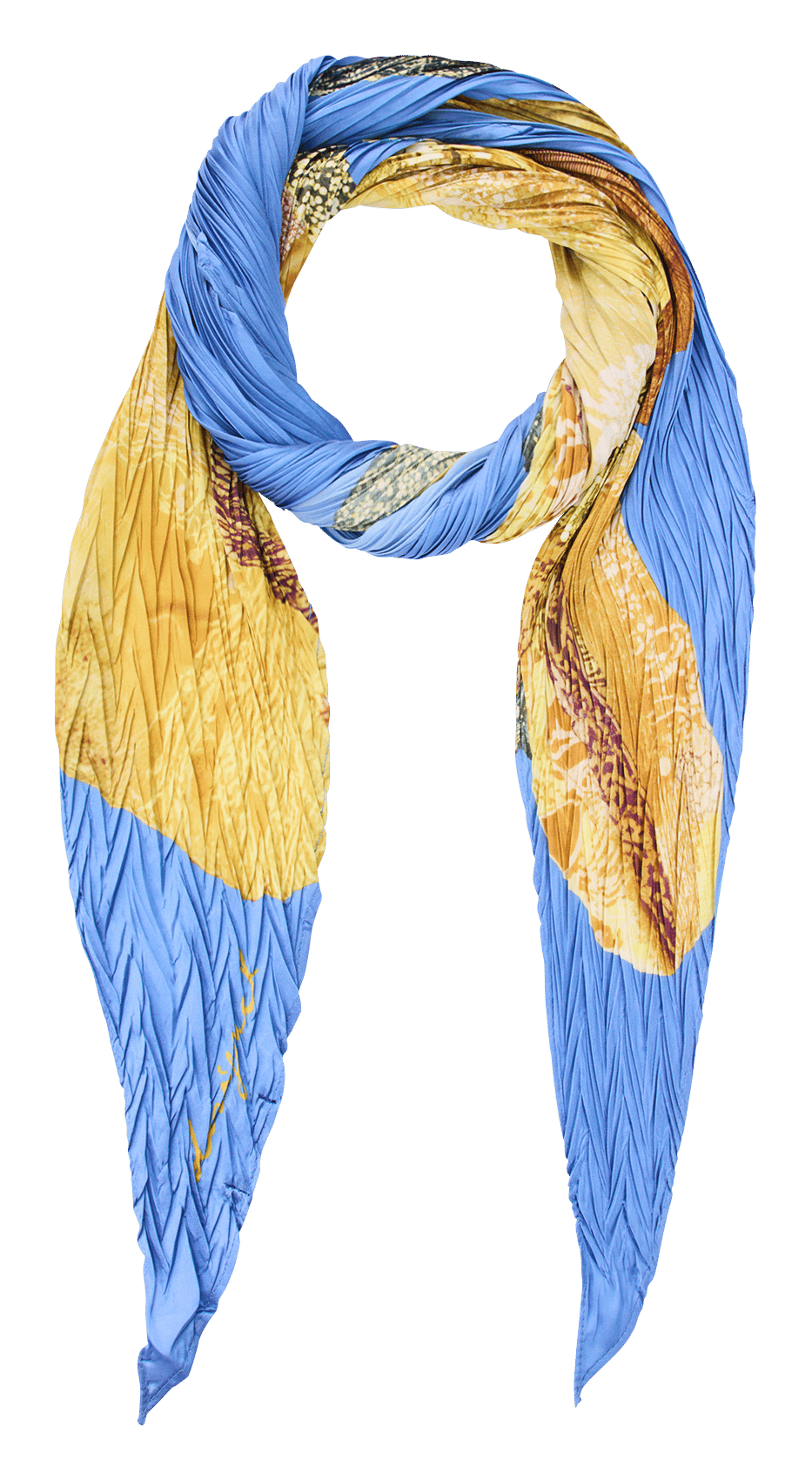 Printed scarf DESIGUAL Blue