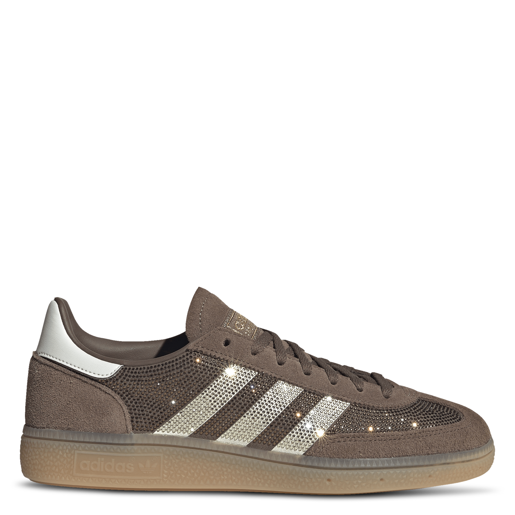 Low-top lace-up rhinestone sneakers ADIDAS Brown