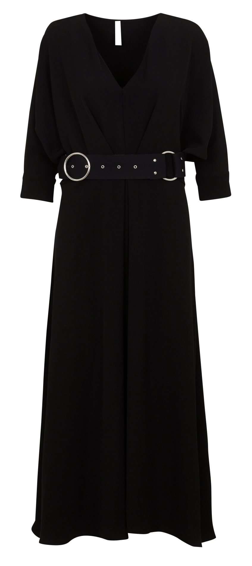 Long flowing dress with belt IMPERIAL Black